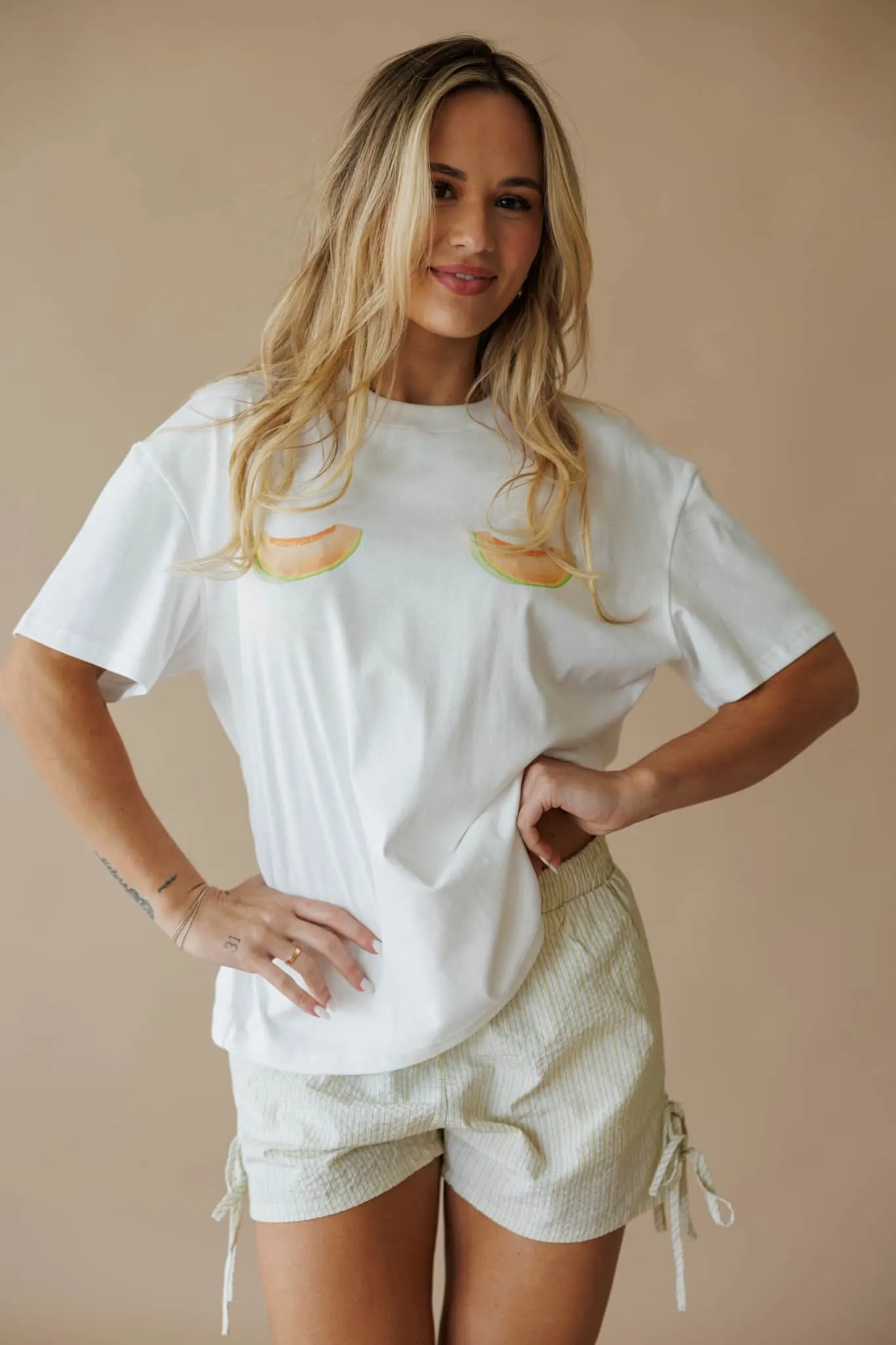 Melon Graphic Print Tee sold by LANE 201 product image thumbnail 4