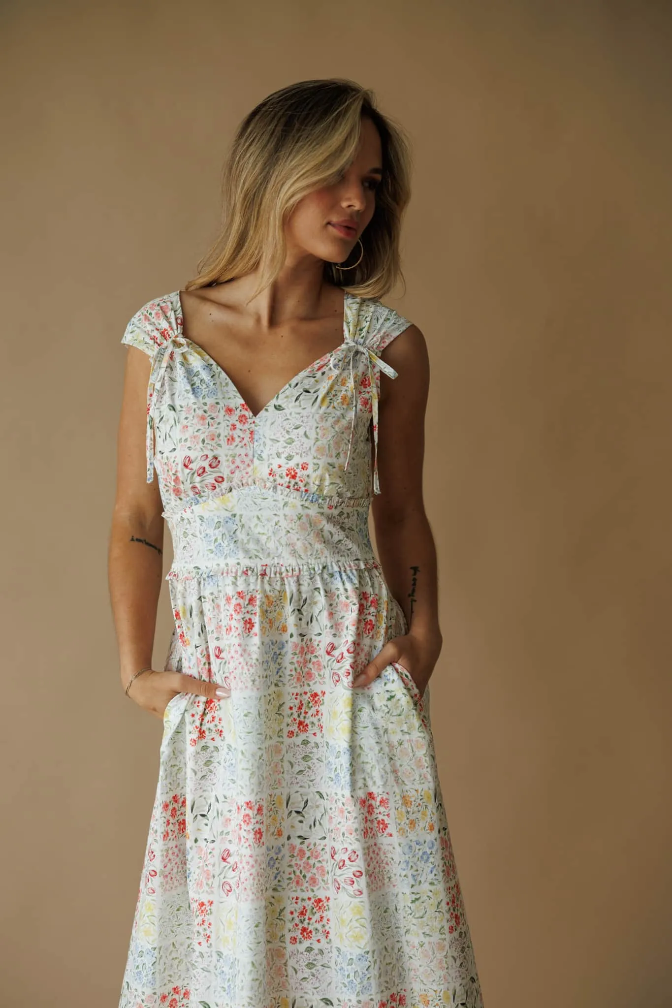 Harper Floral Print Midi Dress sold by LANE 201 product image thumbnail 2