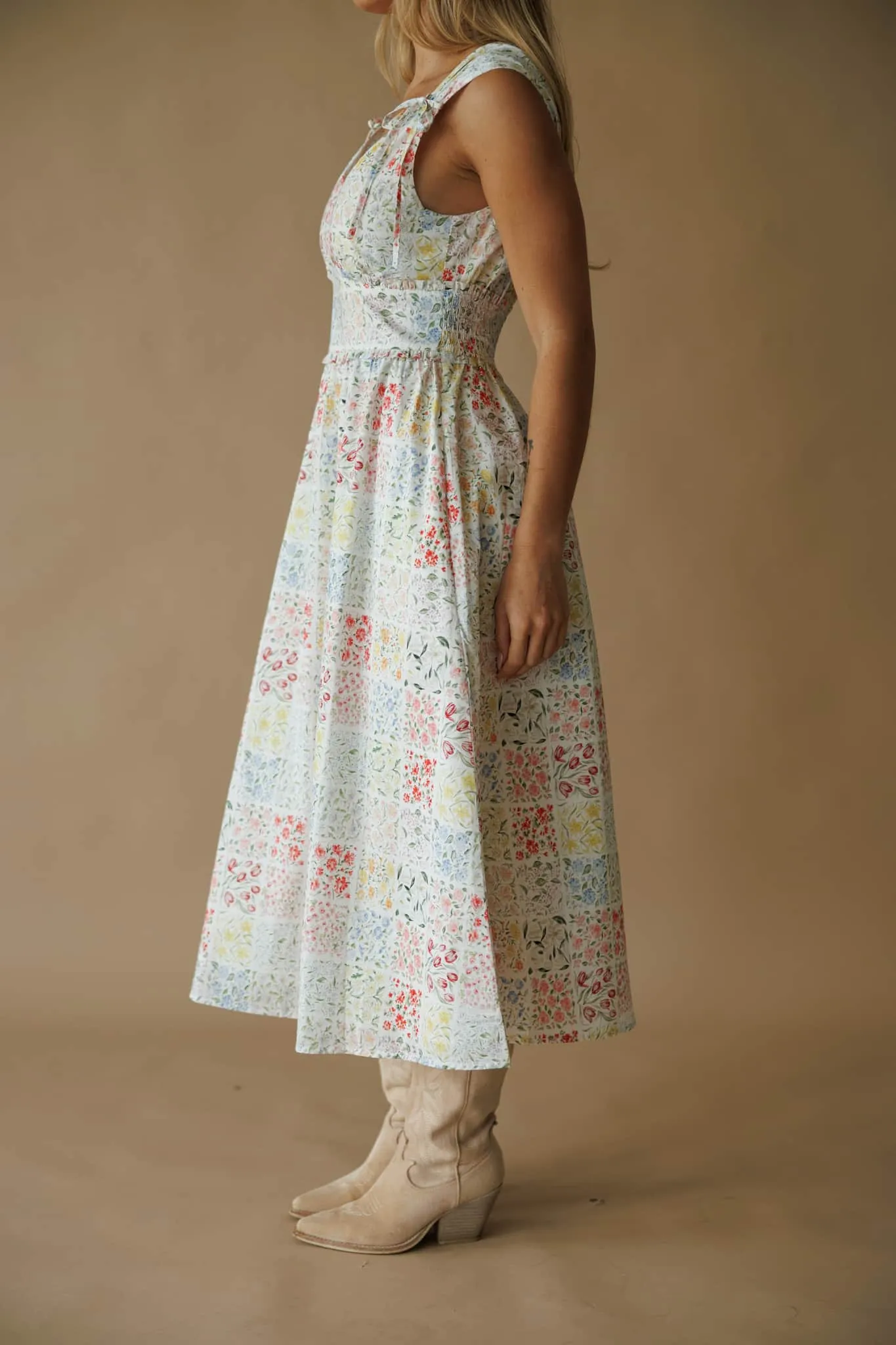 Harper Floral Print Midi Dress sold by LANE 201 product image thumbnail 5