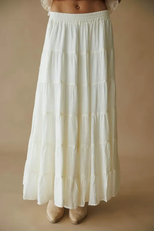 Sahara Tiered Maxi Skirt made by Listicle