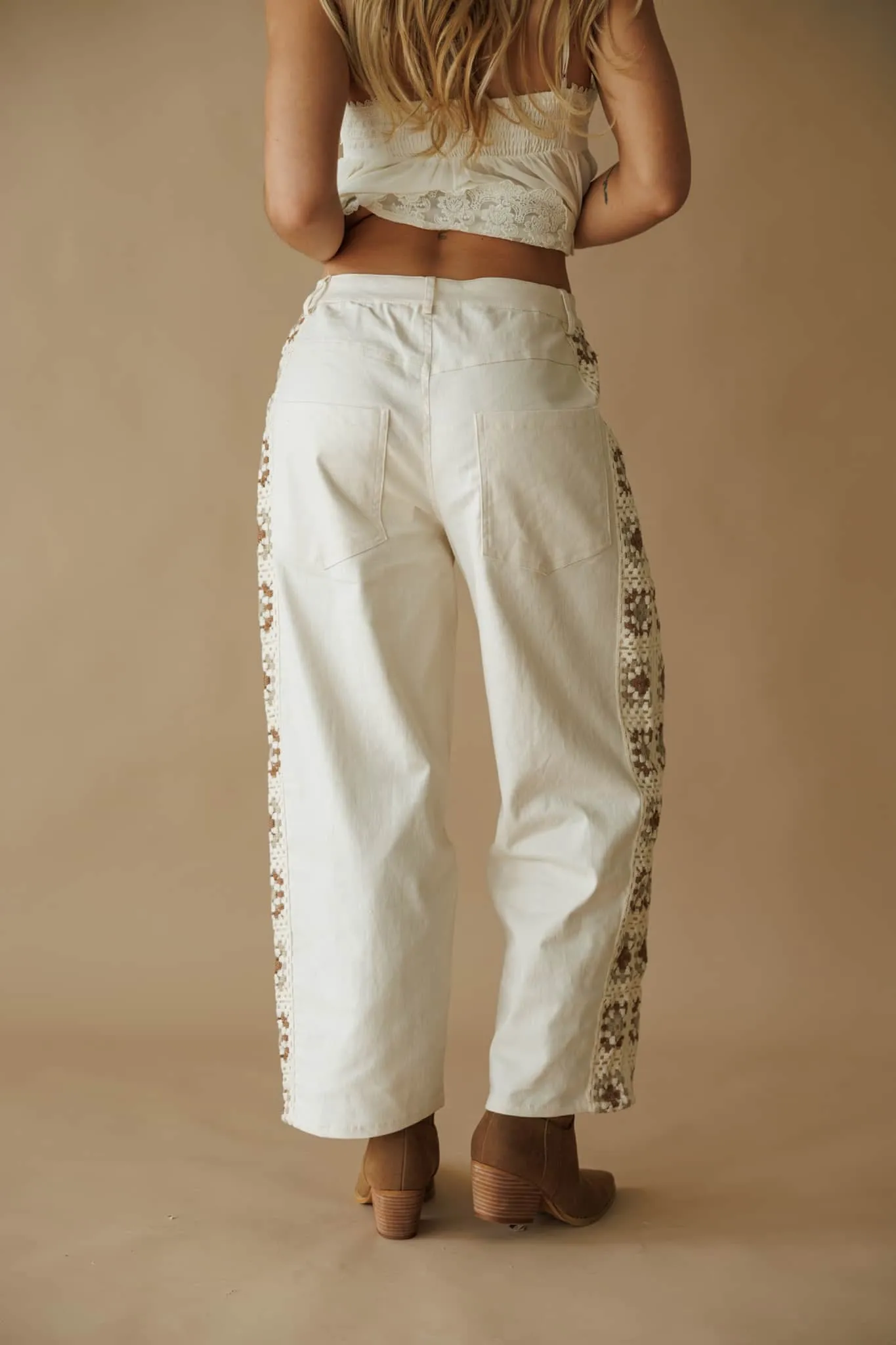 Boheme Crochet Wide Leg Pants sold by LANE 201 product image thumbnail 4