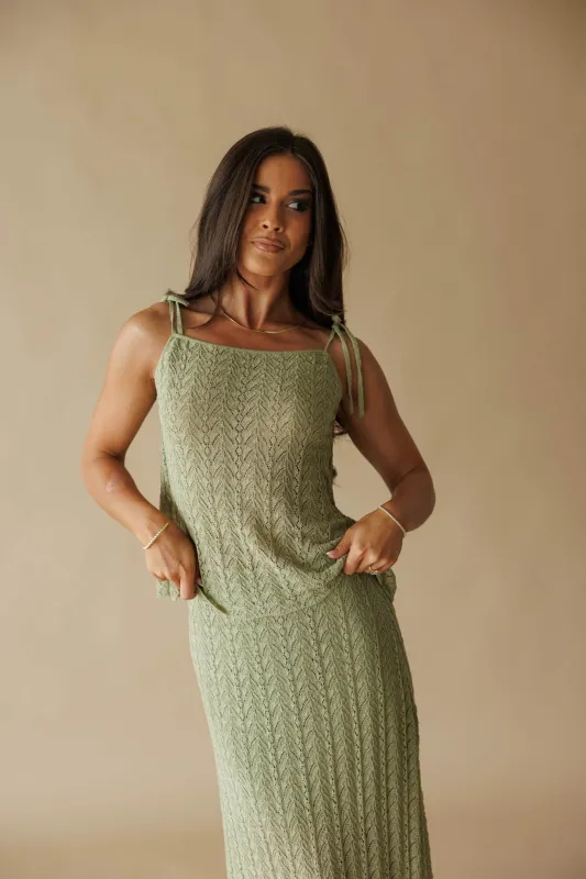 Tuscan Heat Crochet Top made by Listicle