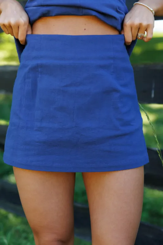 The Vineyard Linen Skirt made by Klesis