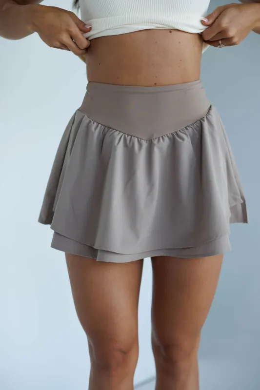 Espresso Run Skort made by Mono B