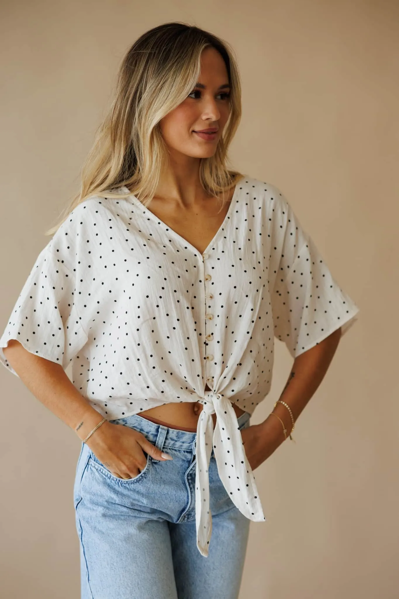 Market Street Tie Top sold by LANE 201
