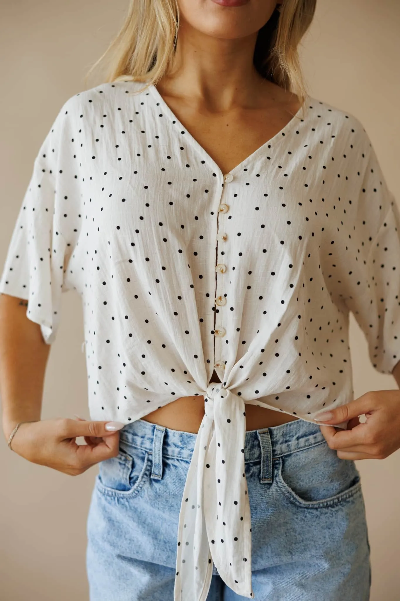 Market Street Tie Top sold by LANE 201 product image thumbnail 3