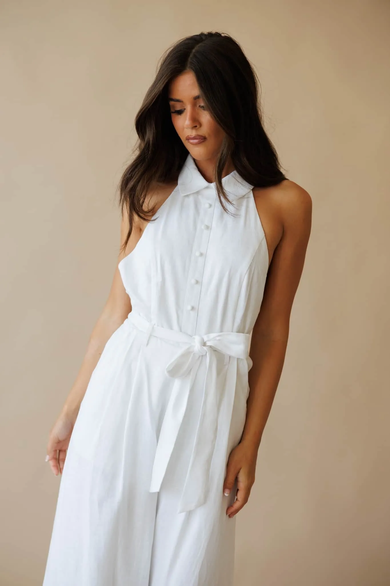 Vacay Vow Linen Jumpsuit sold by LANE 201 product image thumbnail 3