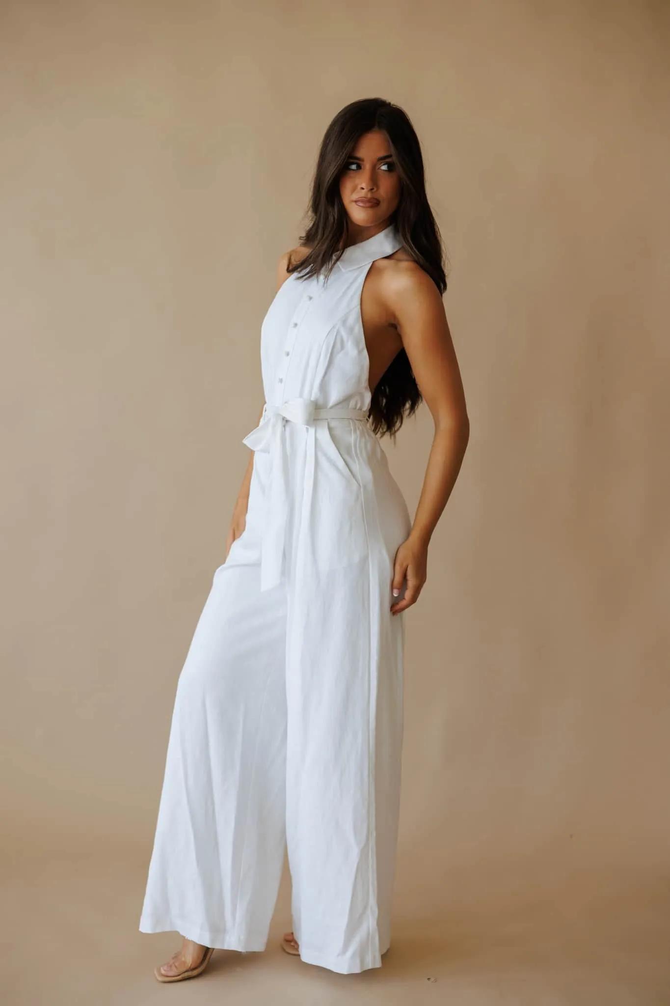 Vacay Vow Linen Jumpsuit sold by LANE 201 product image thumbnail 5