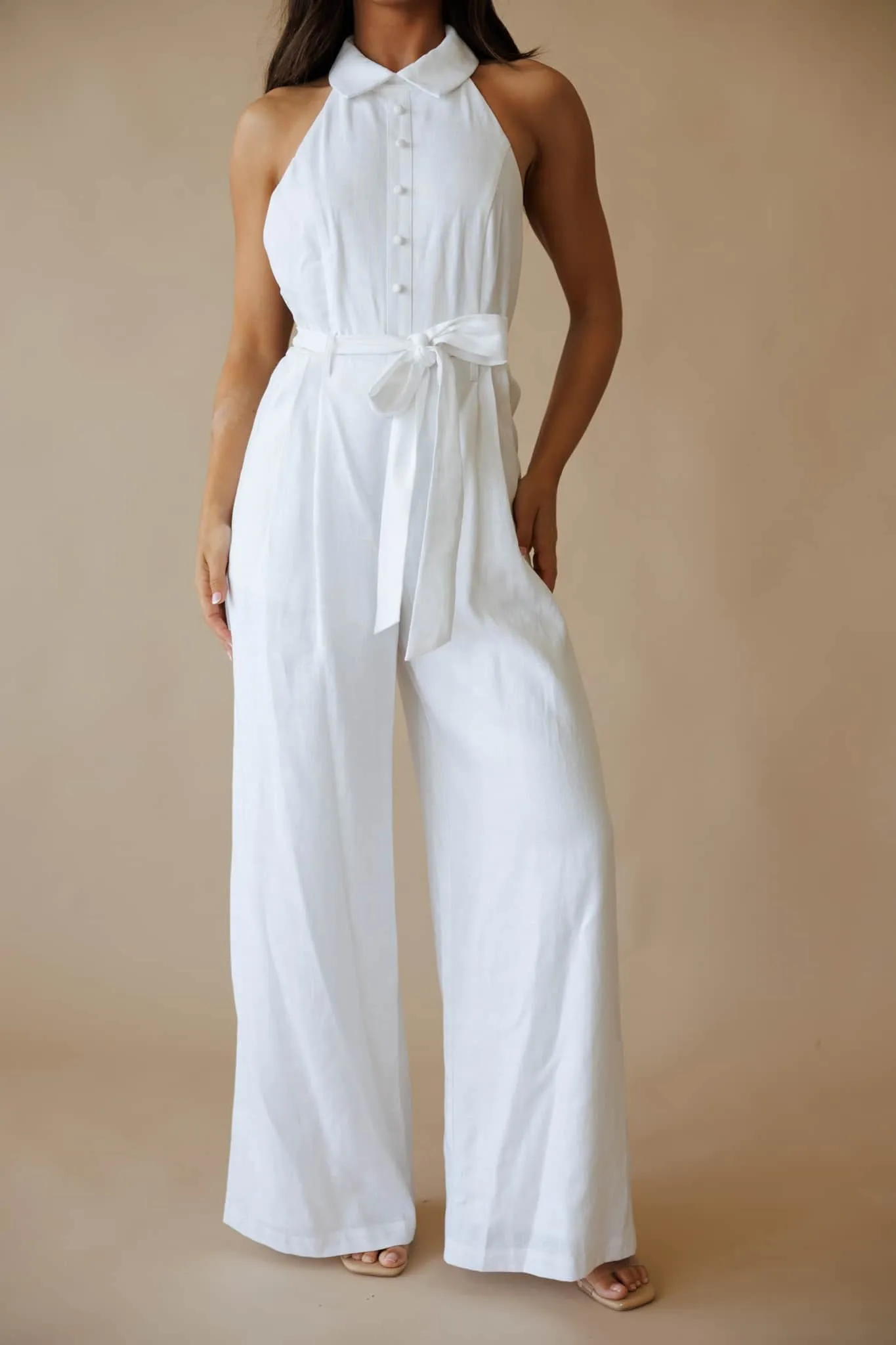 Vacay Vow Linen Jumpsuit sold by LANE 201 product image thumbnail 4