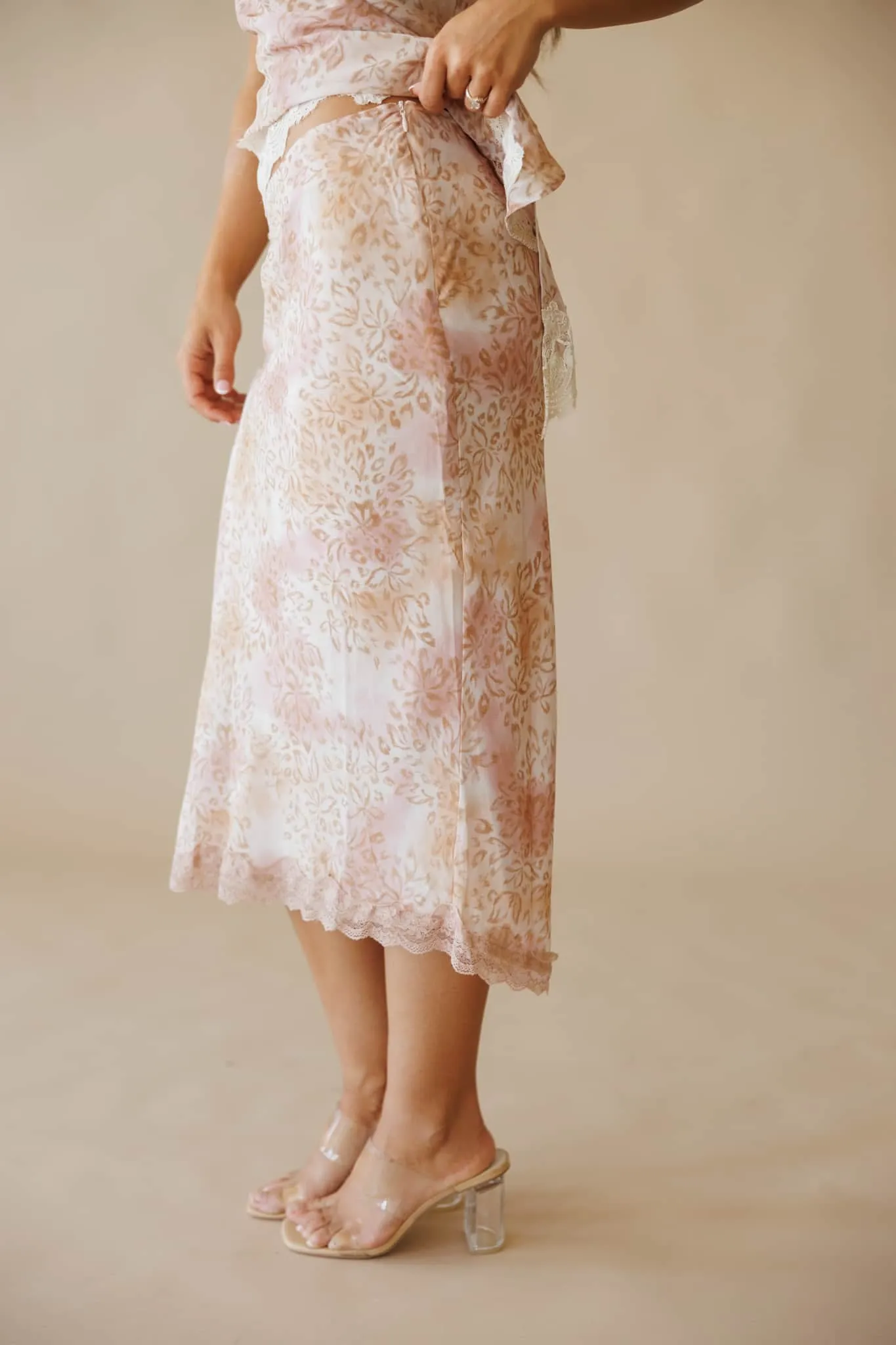 Rose Safari Lace Skirt sold by LANE 201 product image thumbnail 3