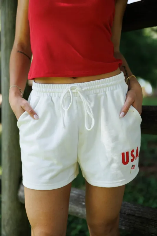 USA Sweat Shorts made by Sunday Edition