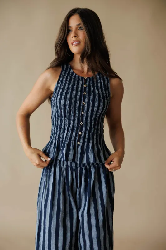 Marina Nights Striped Top made by Klesis