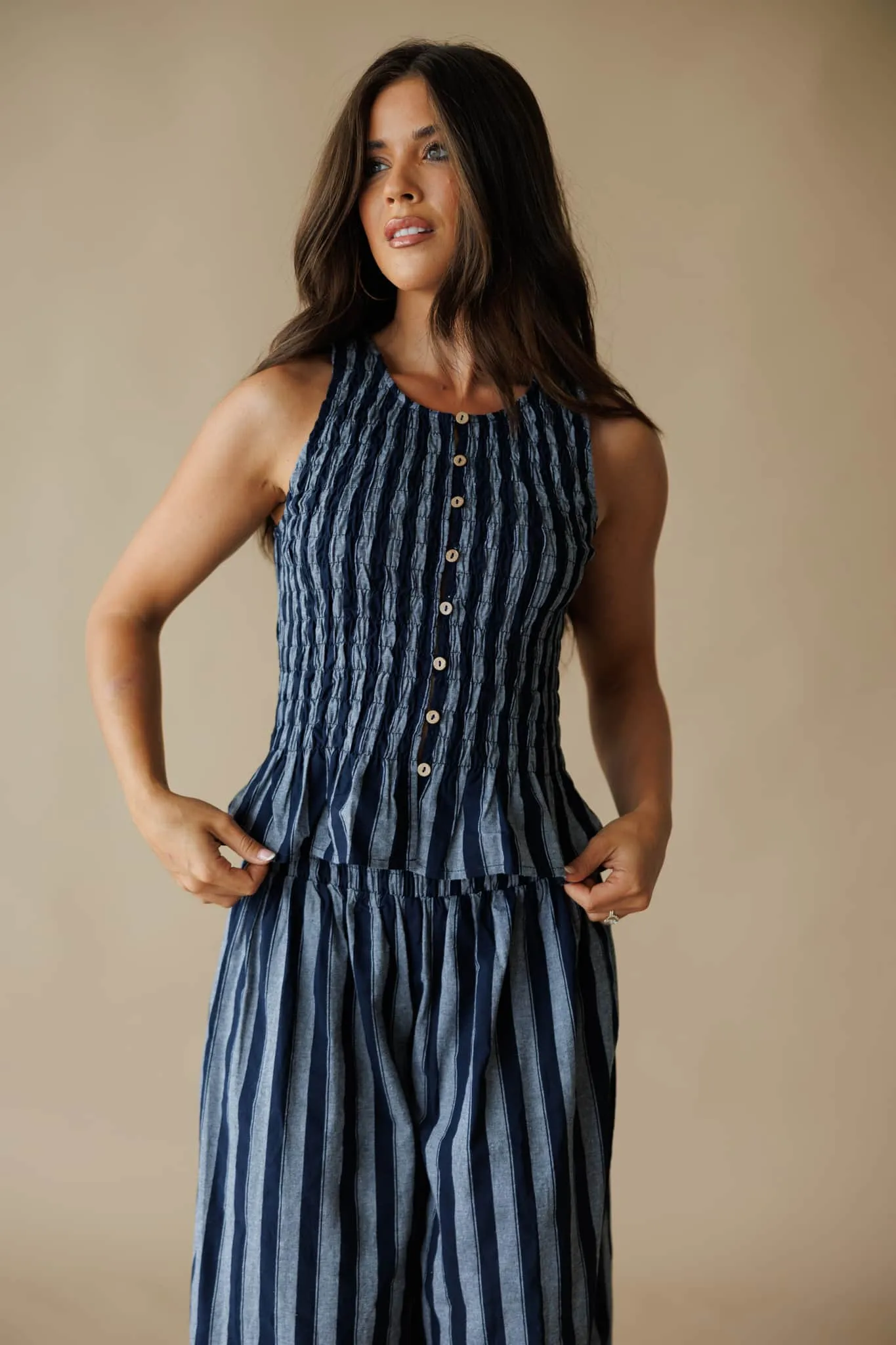Marina Nights Striped Top sold by LANE 201