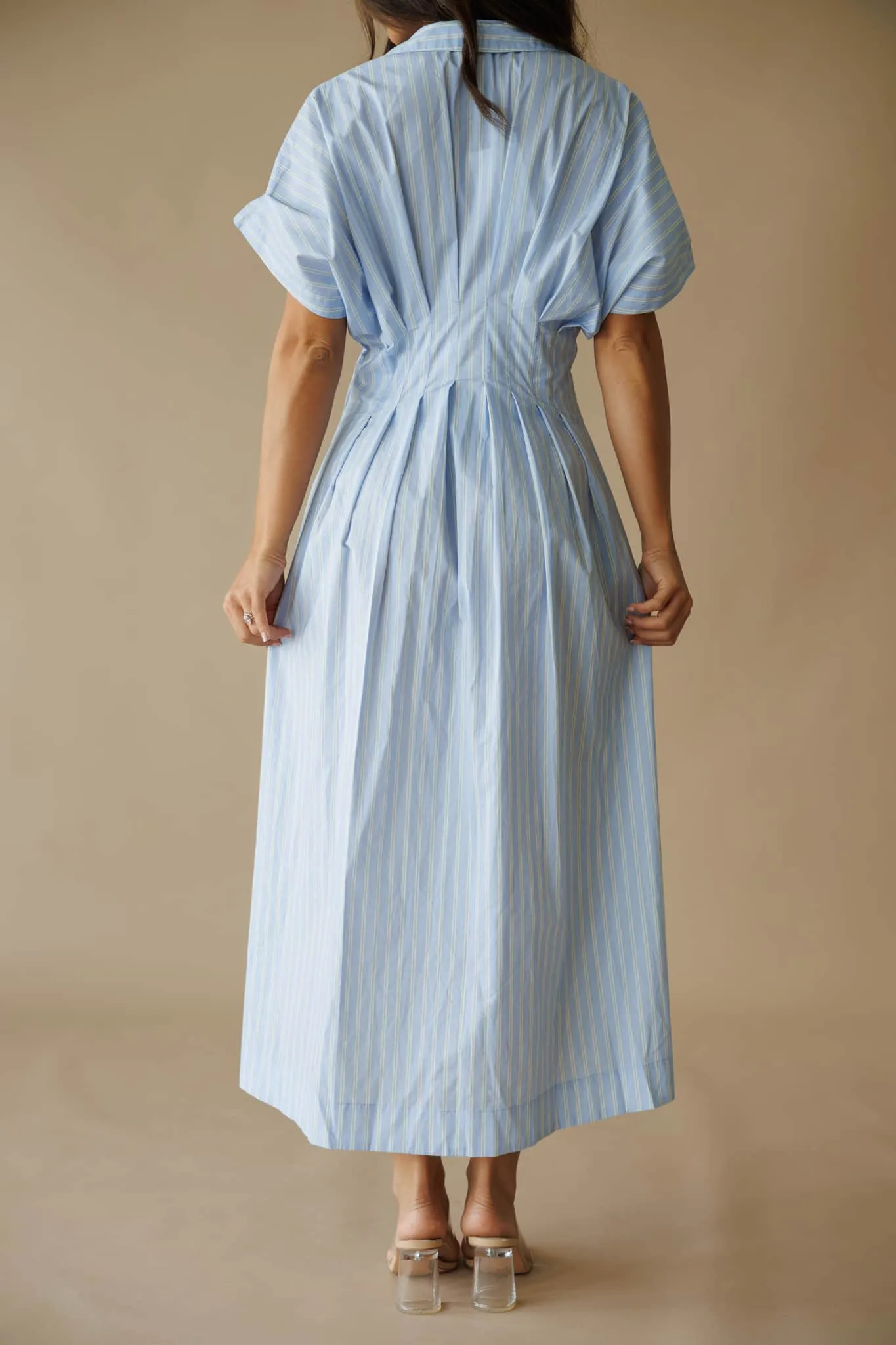 Striped Dolman Sleeve Midi Dress sold by LANE 201 product image thumbnail 4