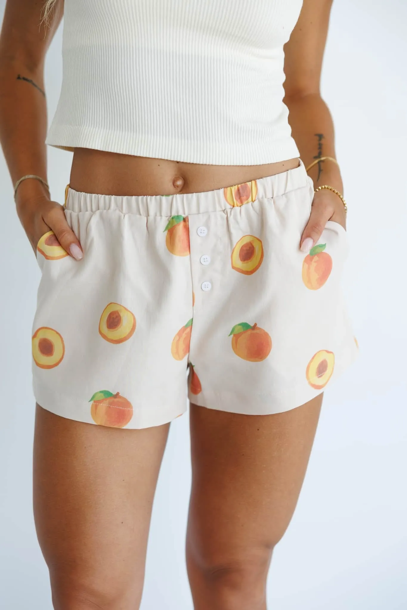 Peach Boxer Shorts sold by LANE 201