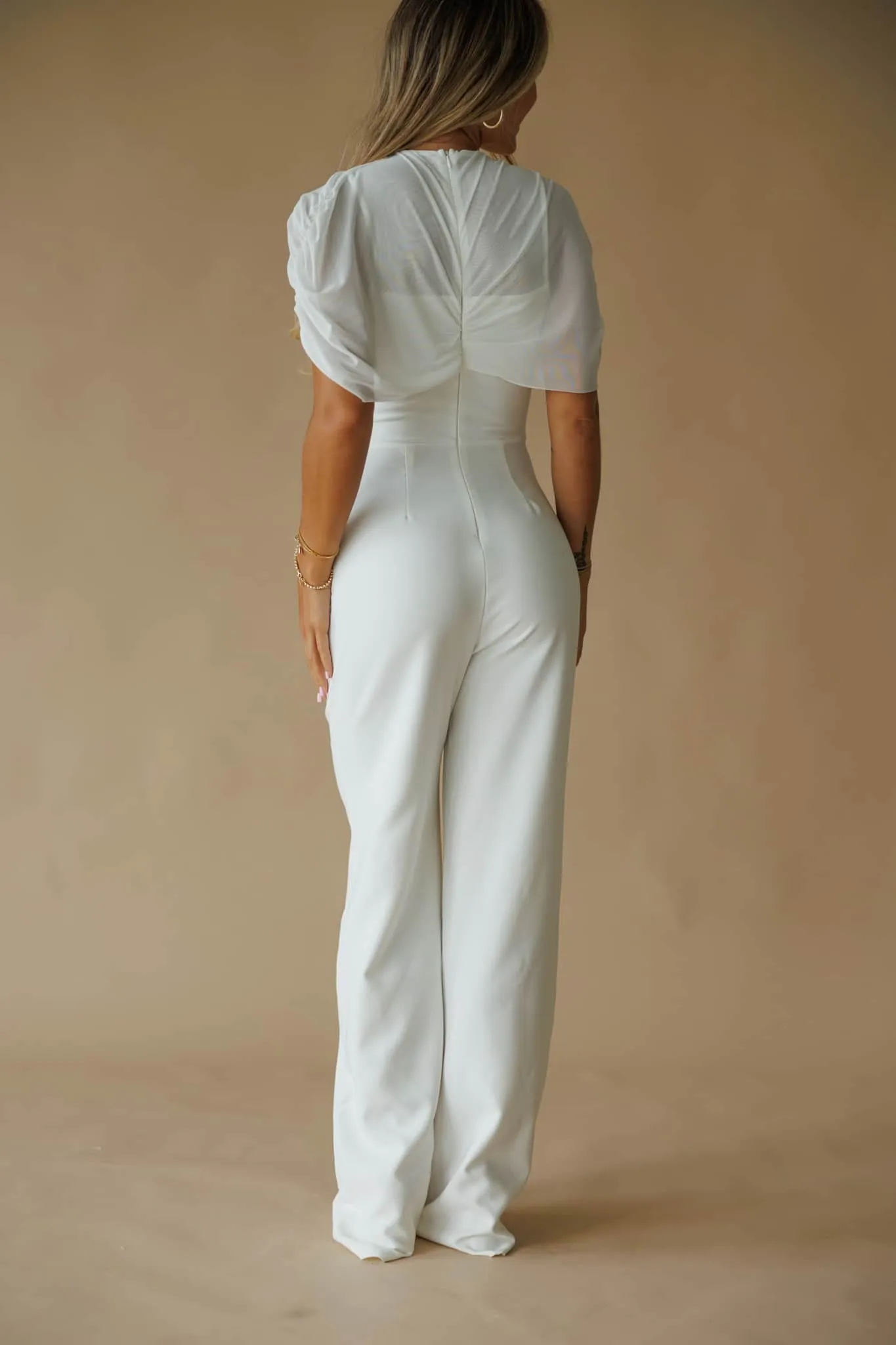 Asymmetric Cape Jumpsuit sold by LANE 201 product image thumbnail 2