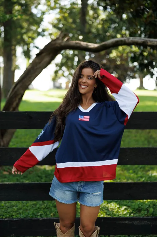 USA Oversized Jersey made by Le Lis