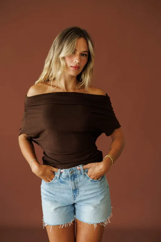 Off Shoulder Drape Top made by By Together