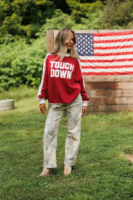 Touchdown Graphic Sweatshirt made by Peach Love California