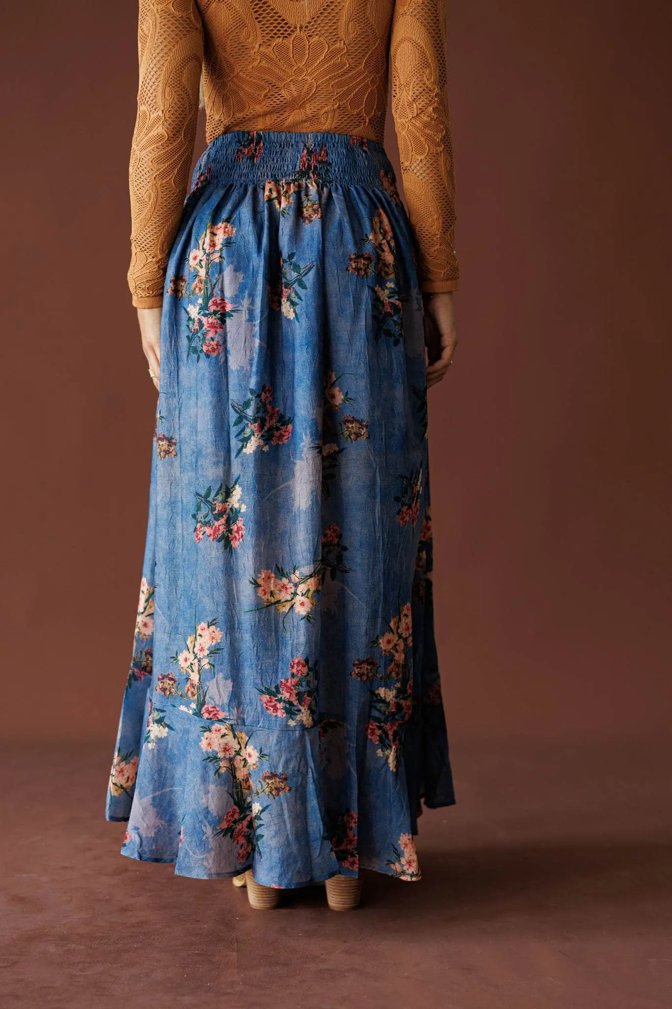 Wild Bouquet Maxi Skirt sold by LANE 201 product image thumbnail 3