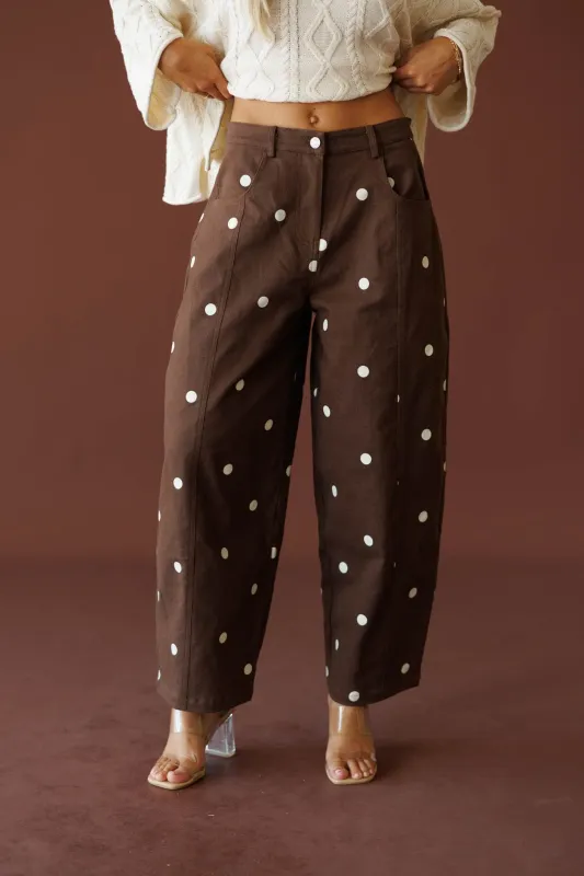 On The Dot Barrel Pants made by Klesis