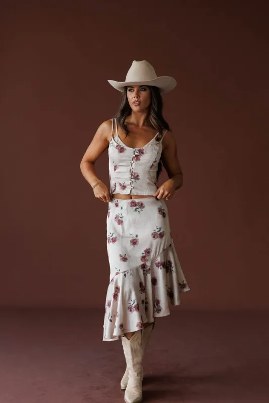 Private Garden Satin Top made by emory park