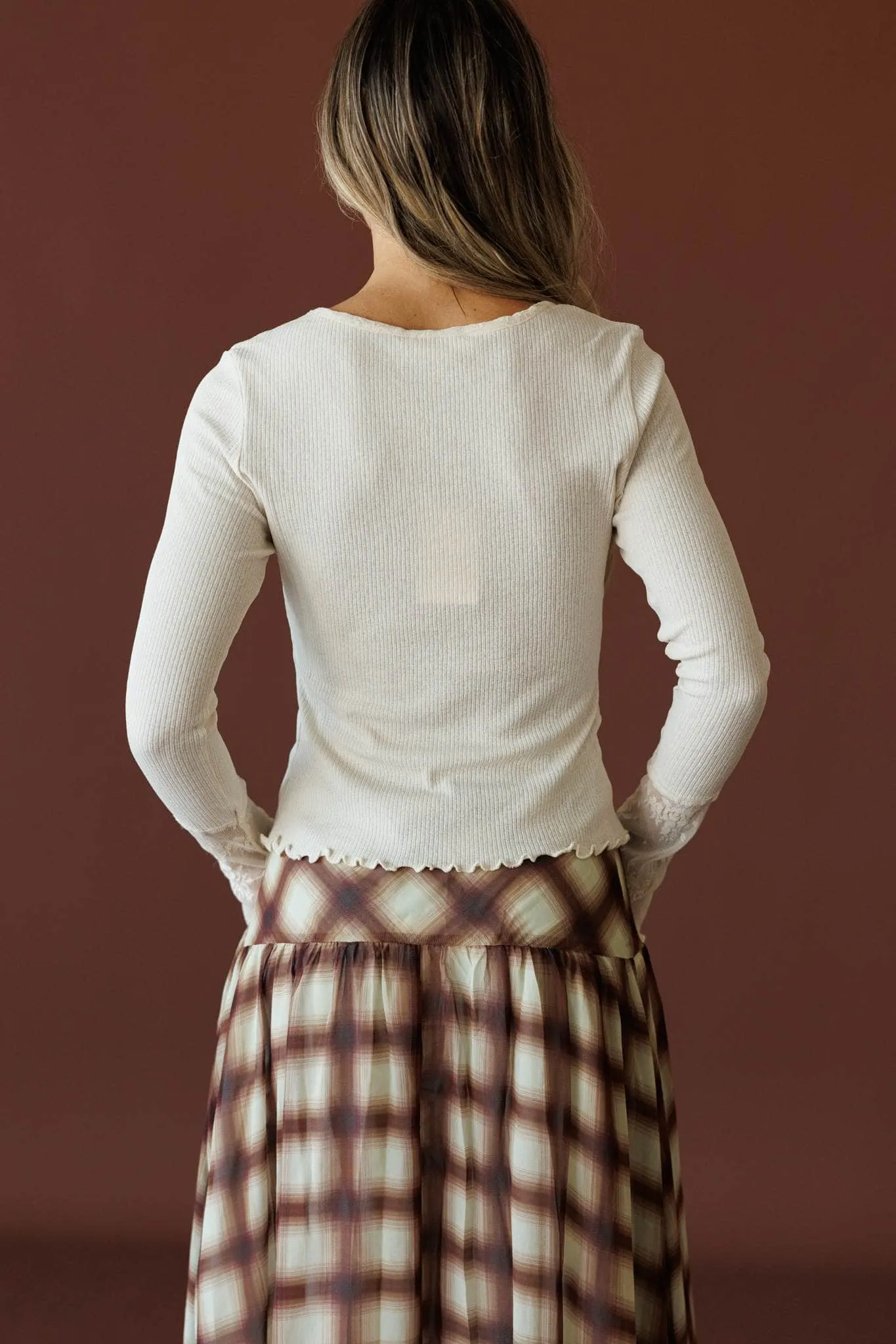 Knit Lace Mixed Top sold by LANE 201 product image thumbnail 5