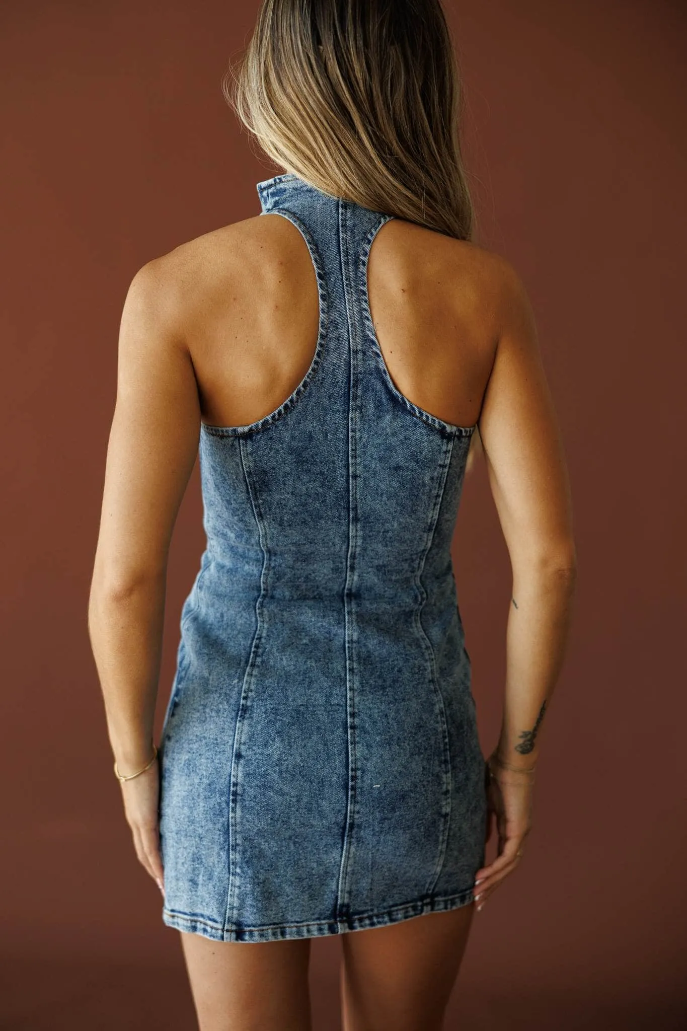 The Headliner Denim Dress sold by LANE 201 product image thumbnail 3