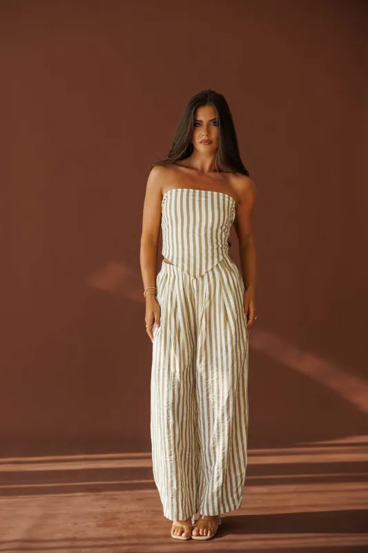 Coastal Drive Striped Top made by Klesis