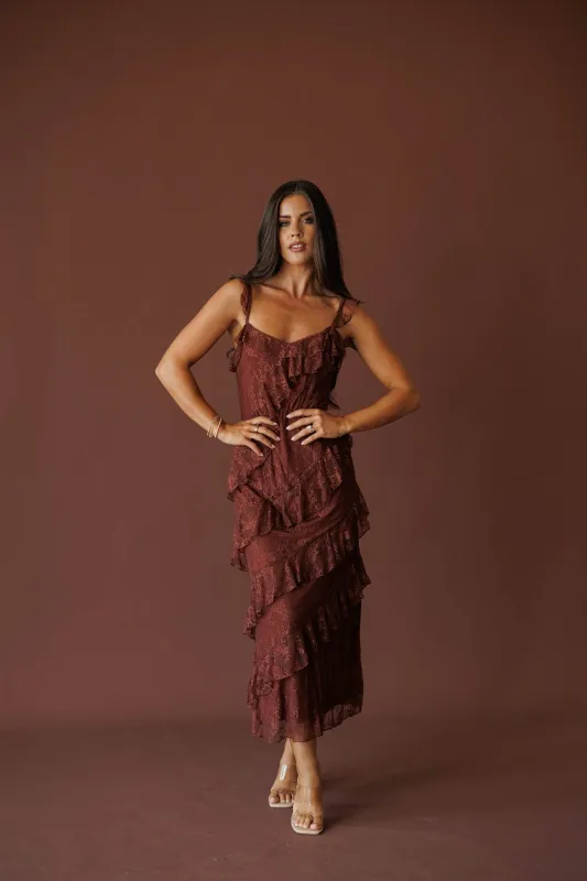 Slow Dance Lace Midi Dress made by BaeVely