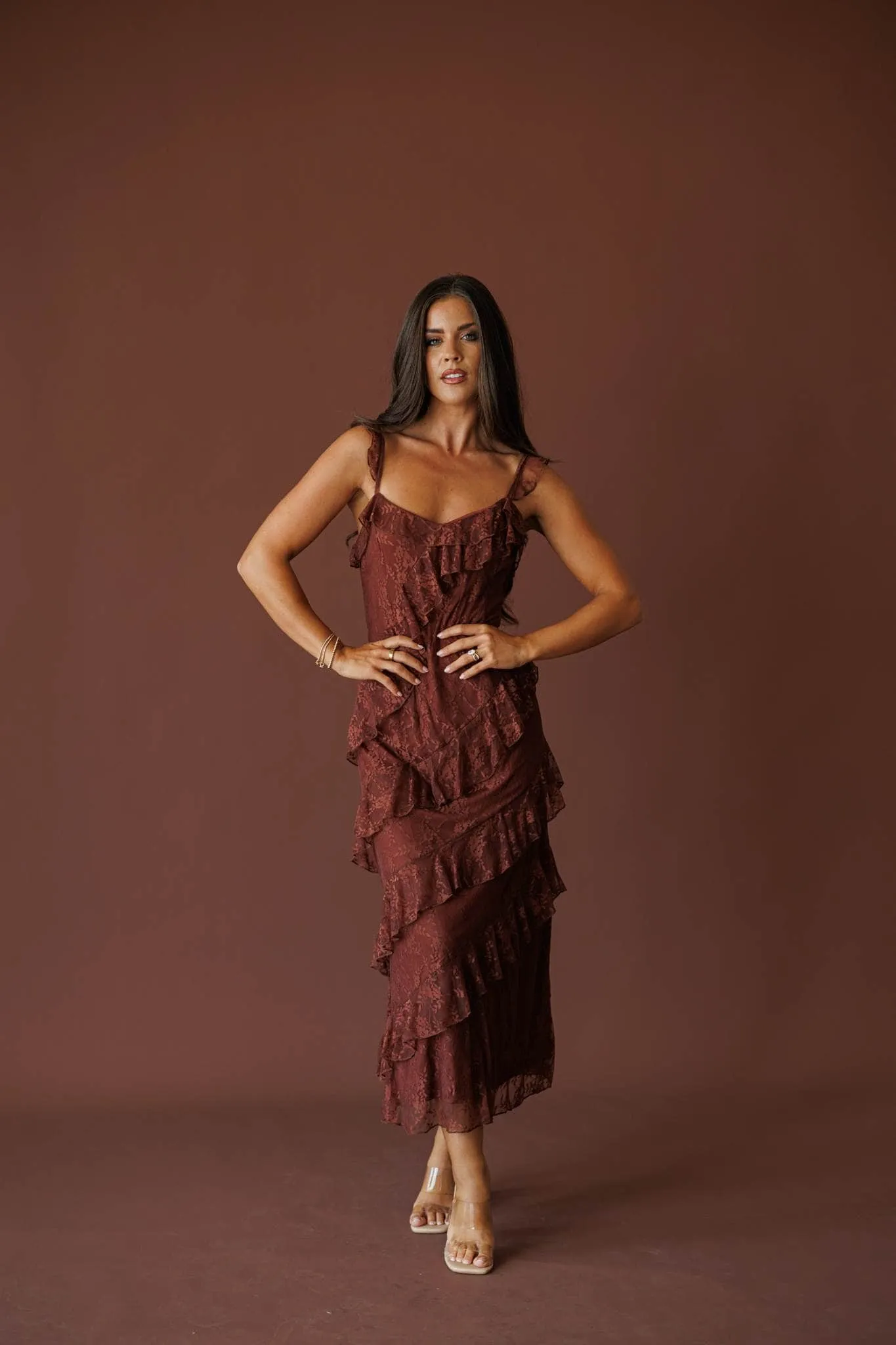 Slow Dance Lace Midi Dress sold by LANE 201