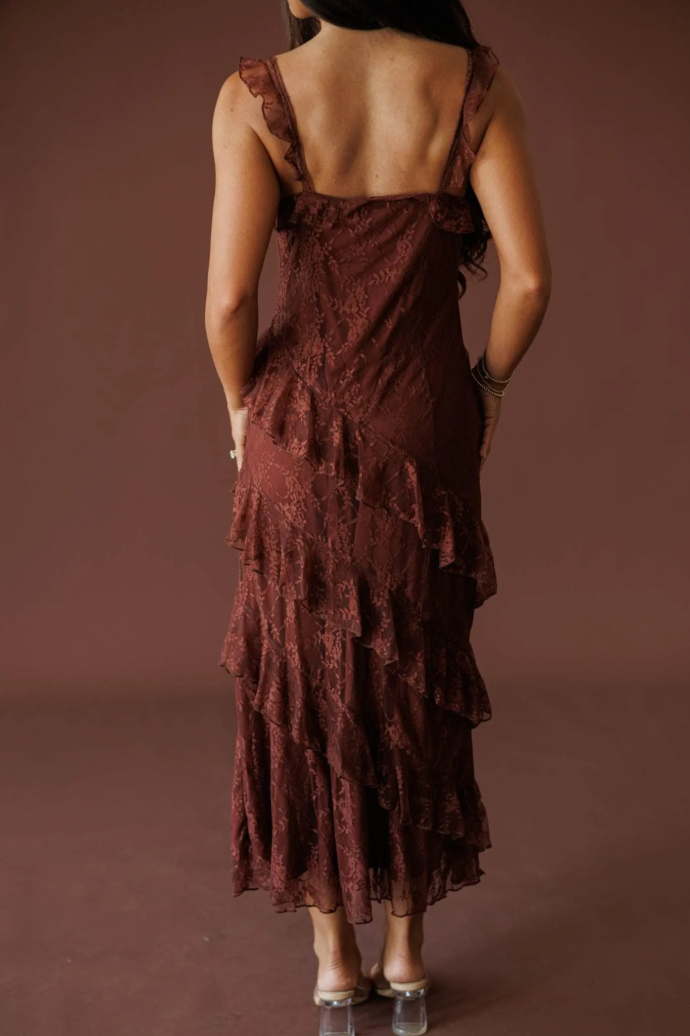 Slow Dance Lace Midi Dress sold by LANE 201 product image thumbnail 3