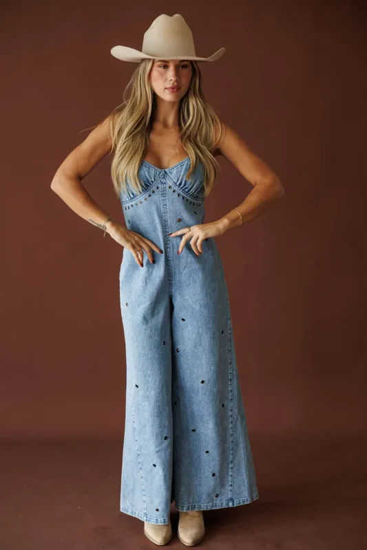 Motel Rodeo Denim Jumpsuit made by Klesis