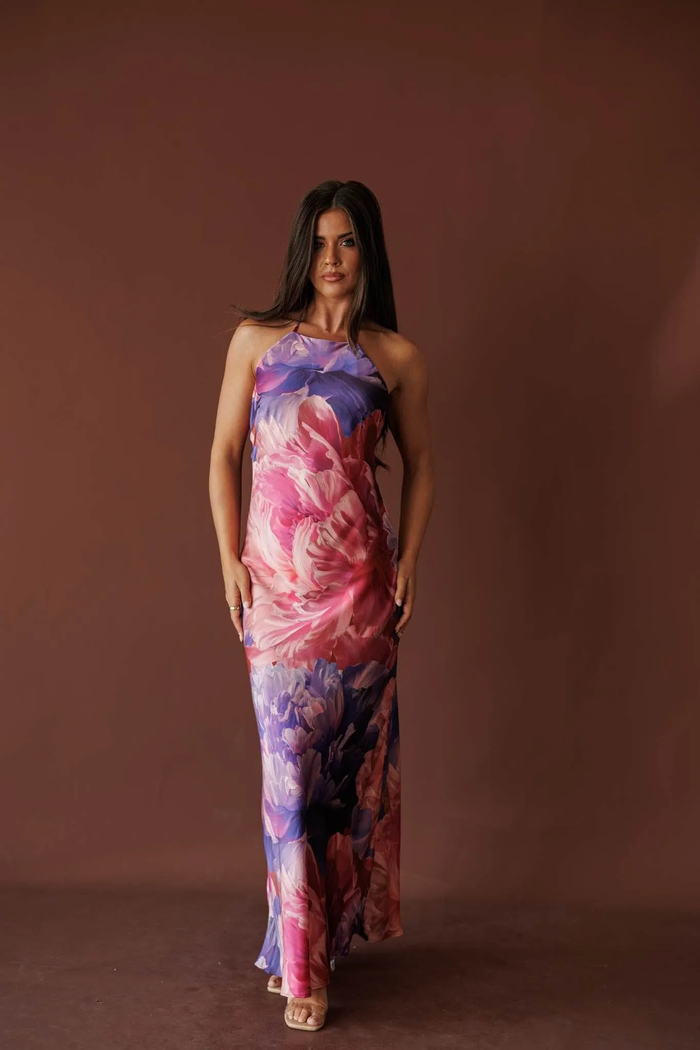 Peony Bloom Halter Maxi sold by LANE 201