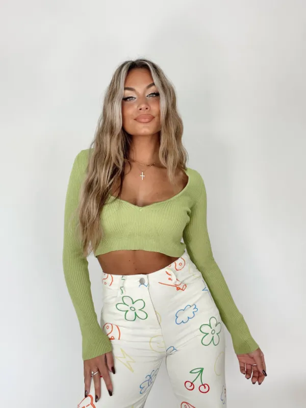 Lime Overthink It Top made by HYFVE