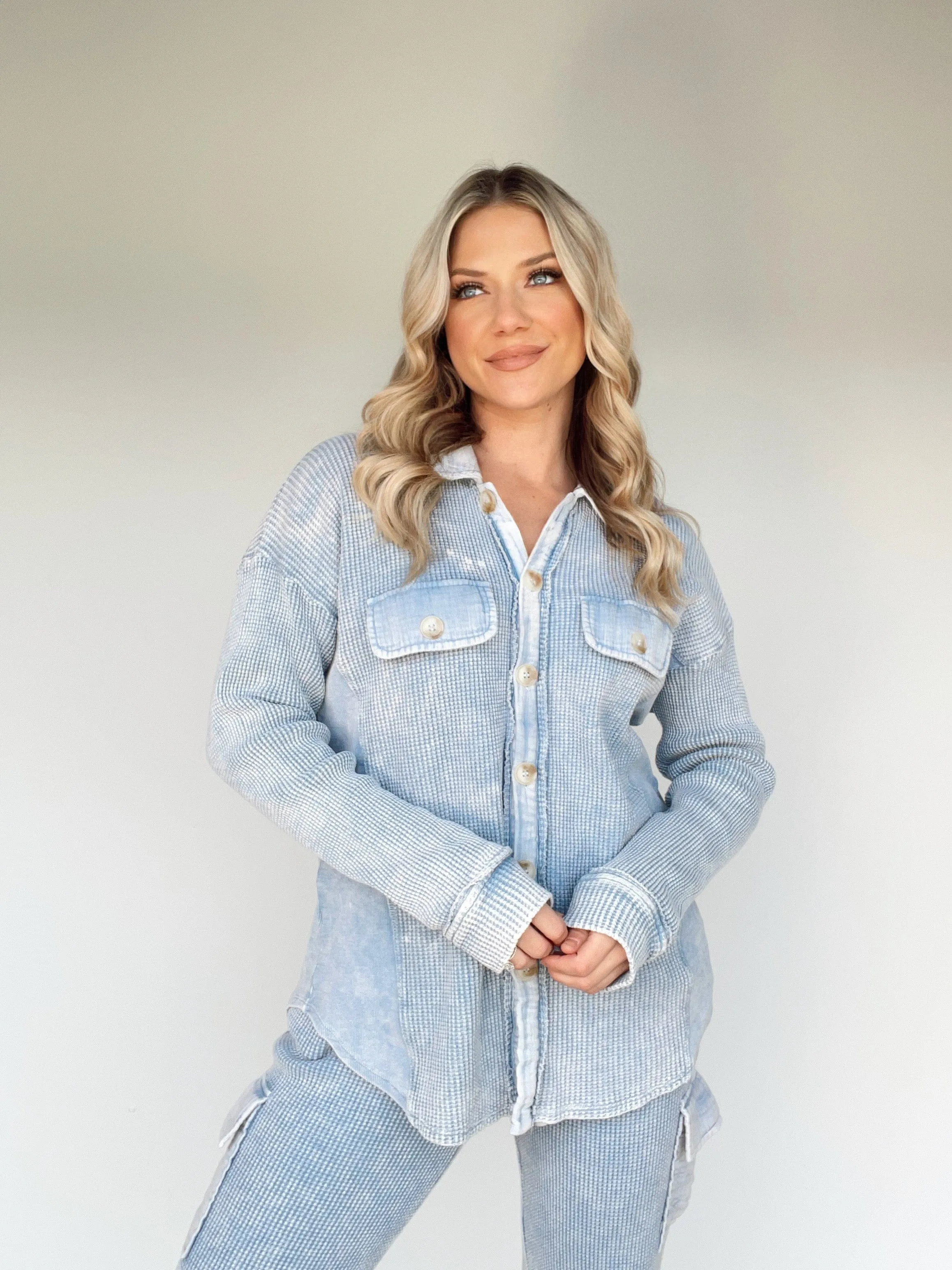 Stay Easy Button Up sold by LANE 201 product image thumbnail 4