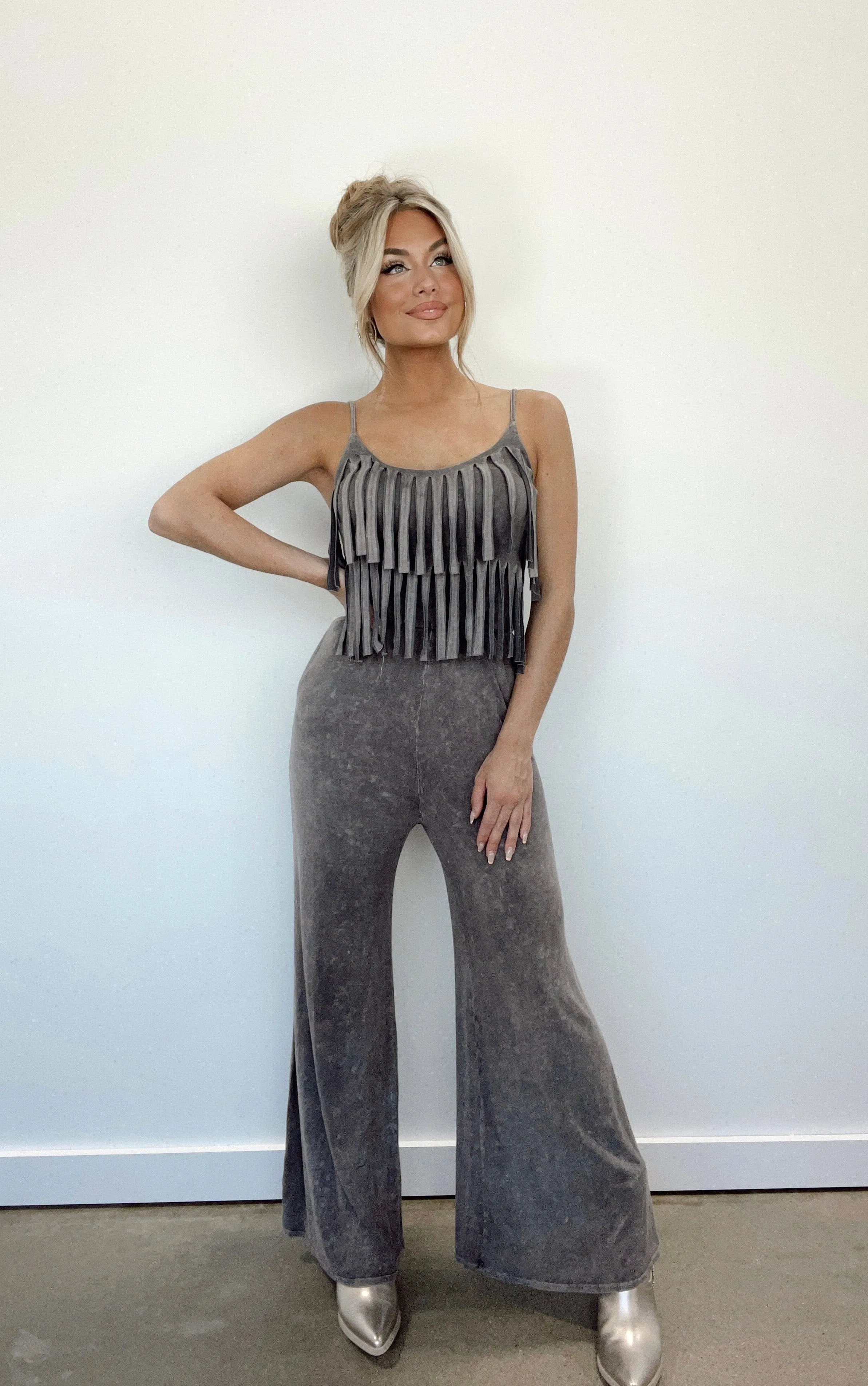 Fringe Frenzy Jumpsuit sold by LANE 201 product image thumbnail 2