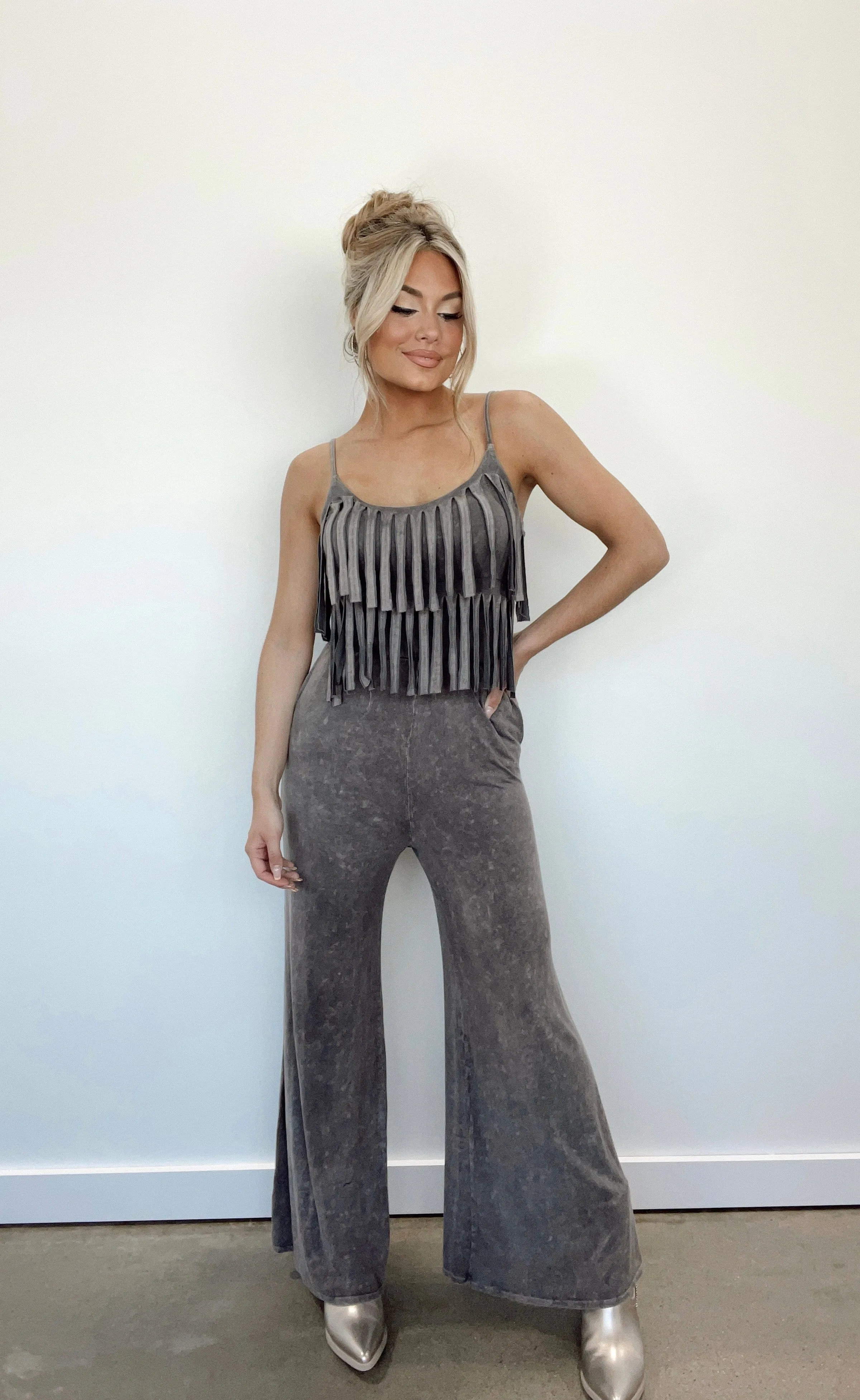 Fringe Frenzy Jumpsuit sold by LANE 201 product image thumbnail 3