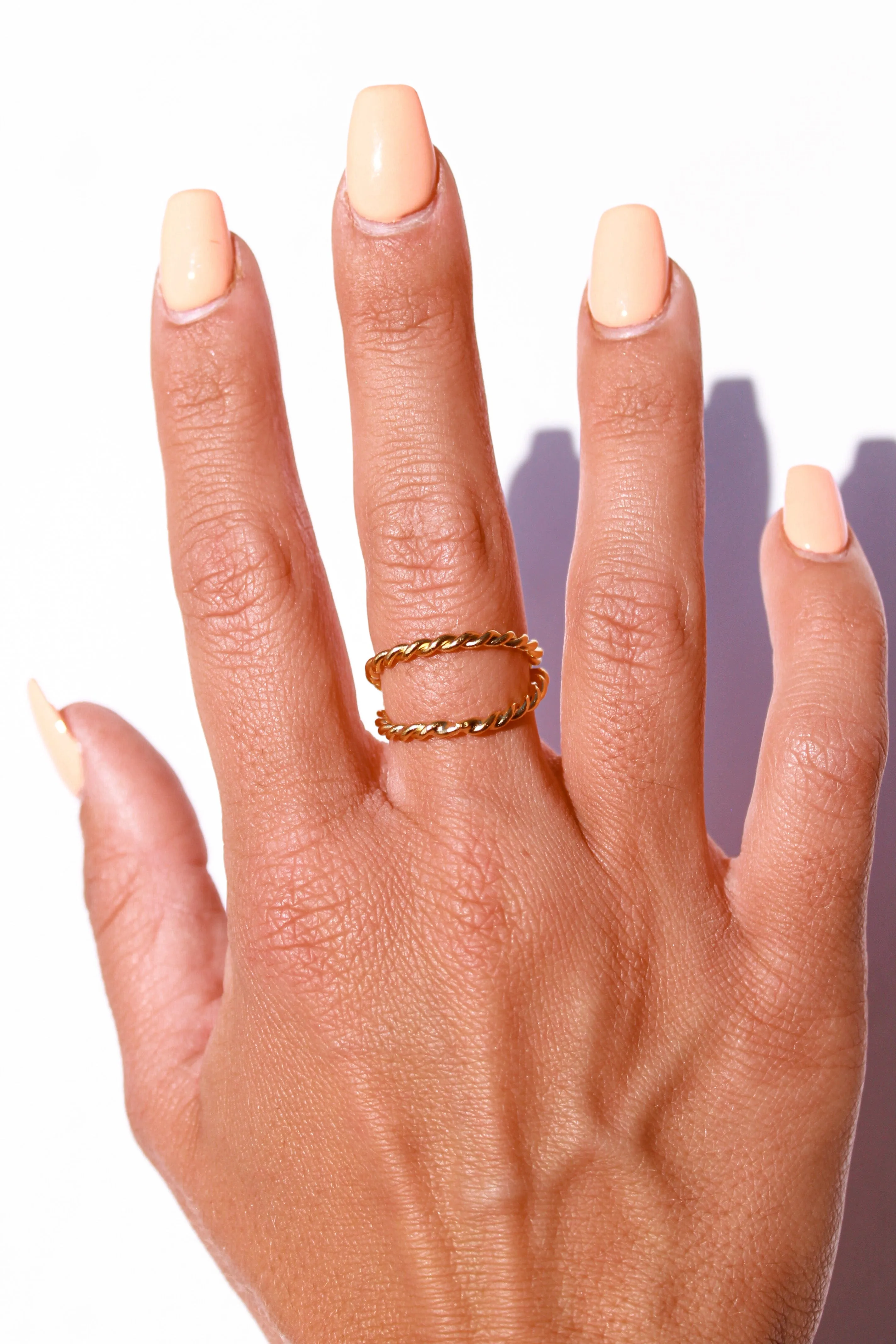 Gold Twisted Ring sold by LANE 201