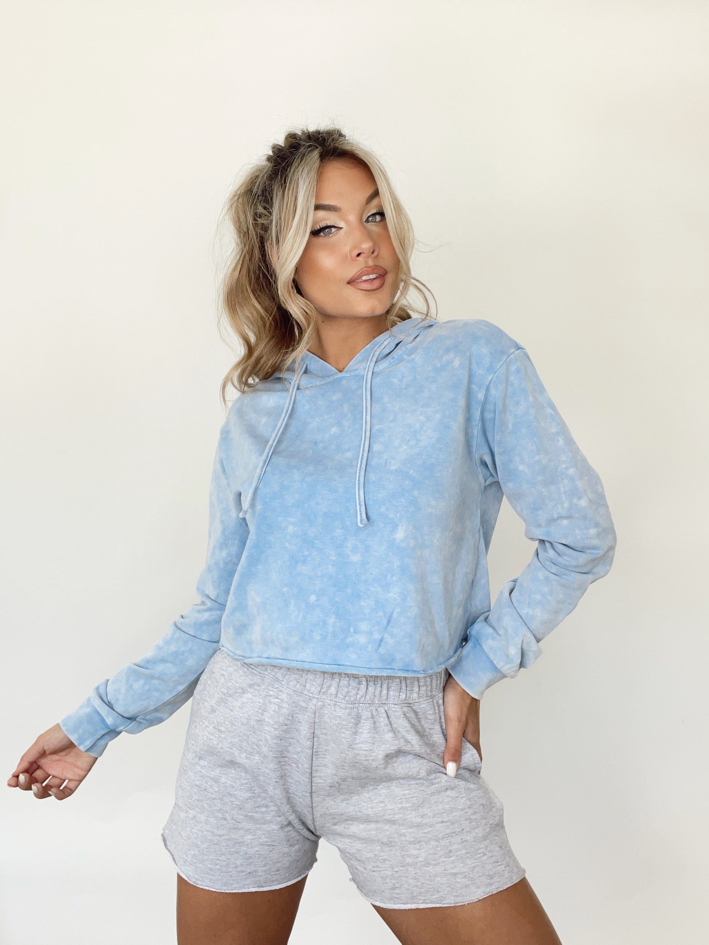 Blue Washed Hoodie sold by LANE 201