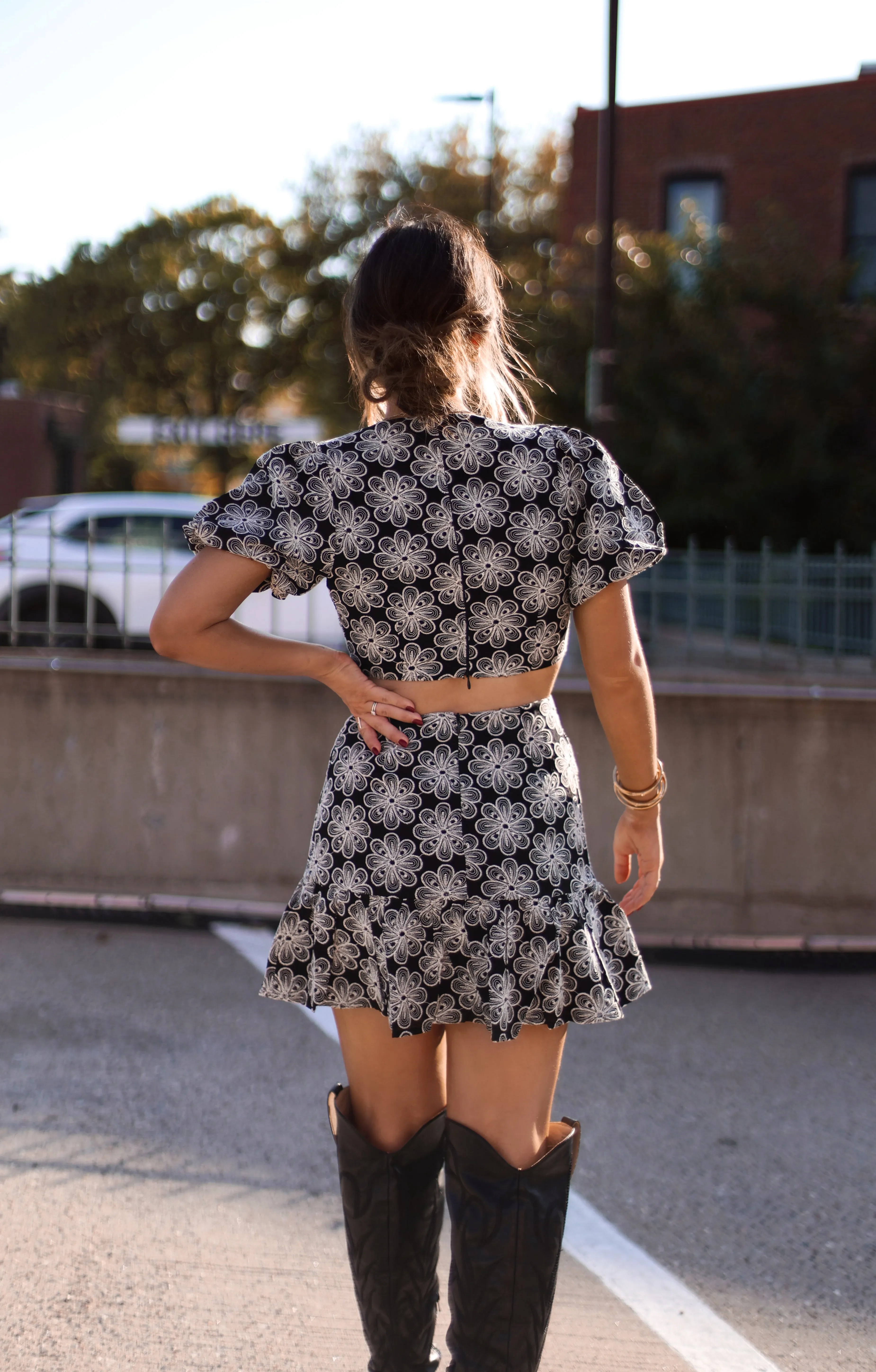 Daisy Embroidered Mini Dress sold by LANE 201 product image thumbnail 2