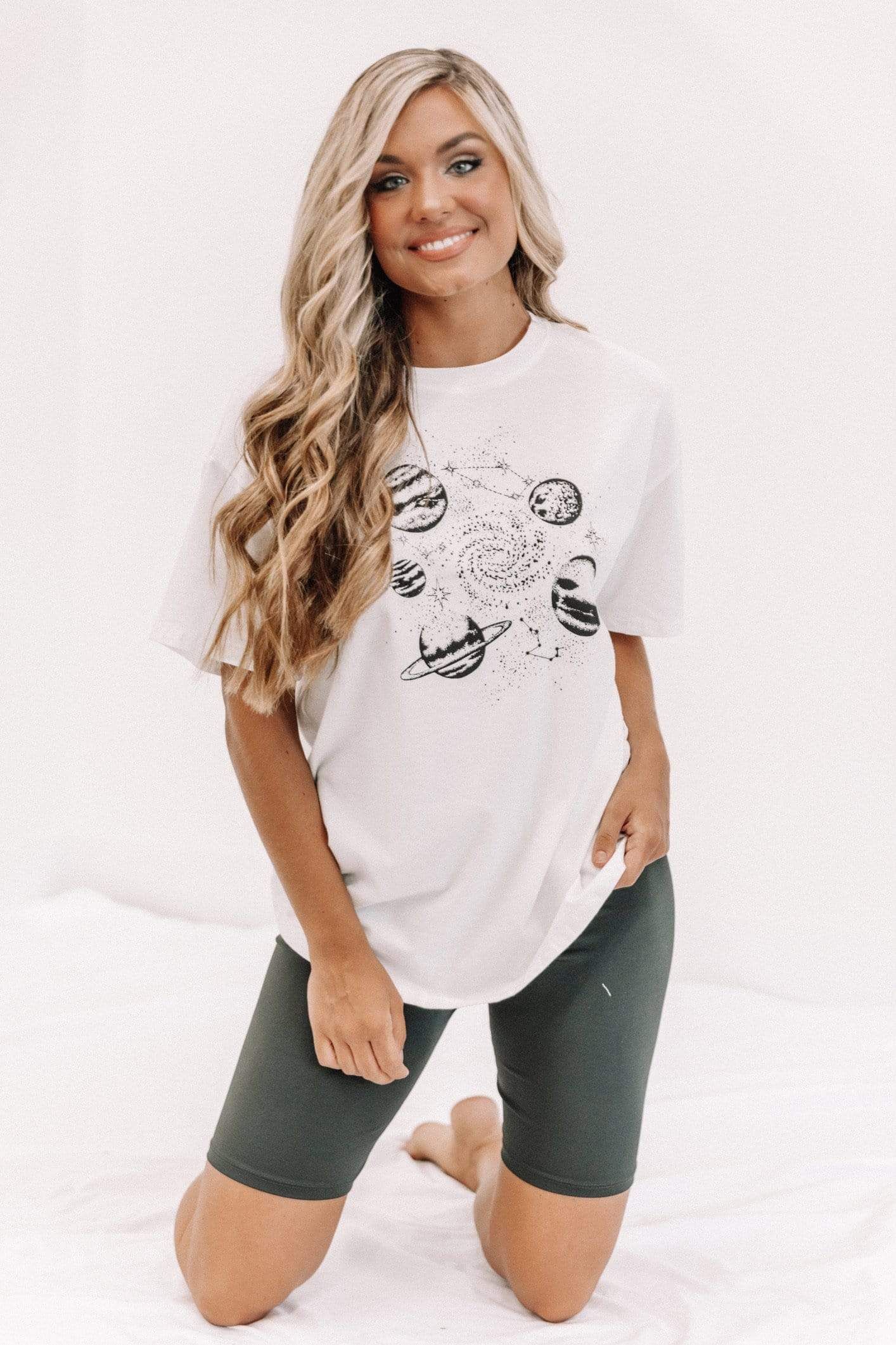 Oversized Space Graphic Tee sold by LANE 201