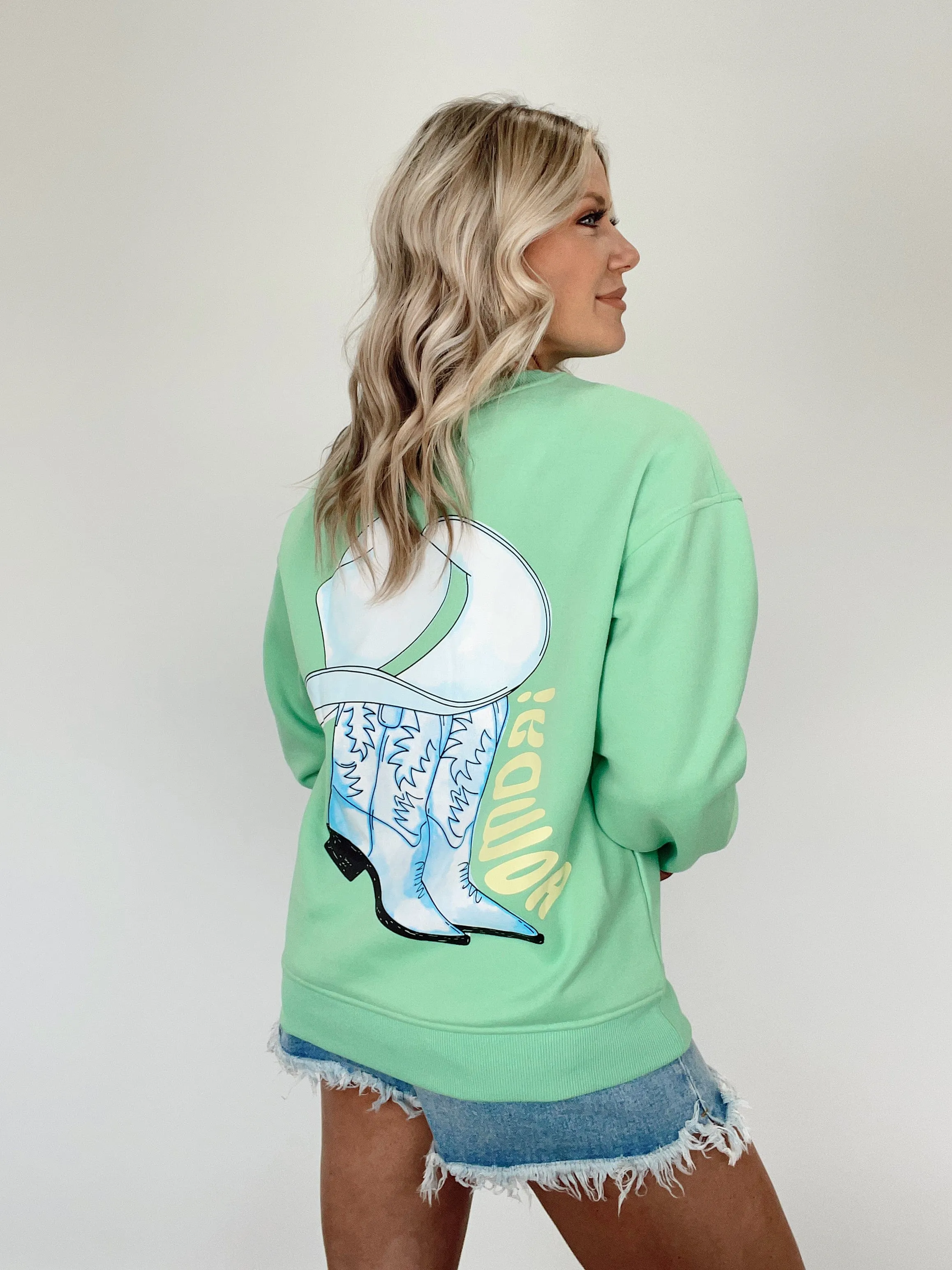 Howdy Graphic Sweatshirt sold by LANE 201 product image thumbnail 2