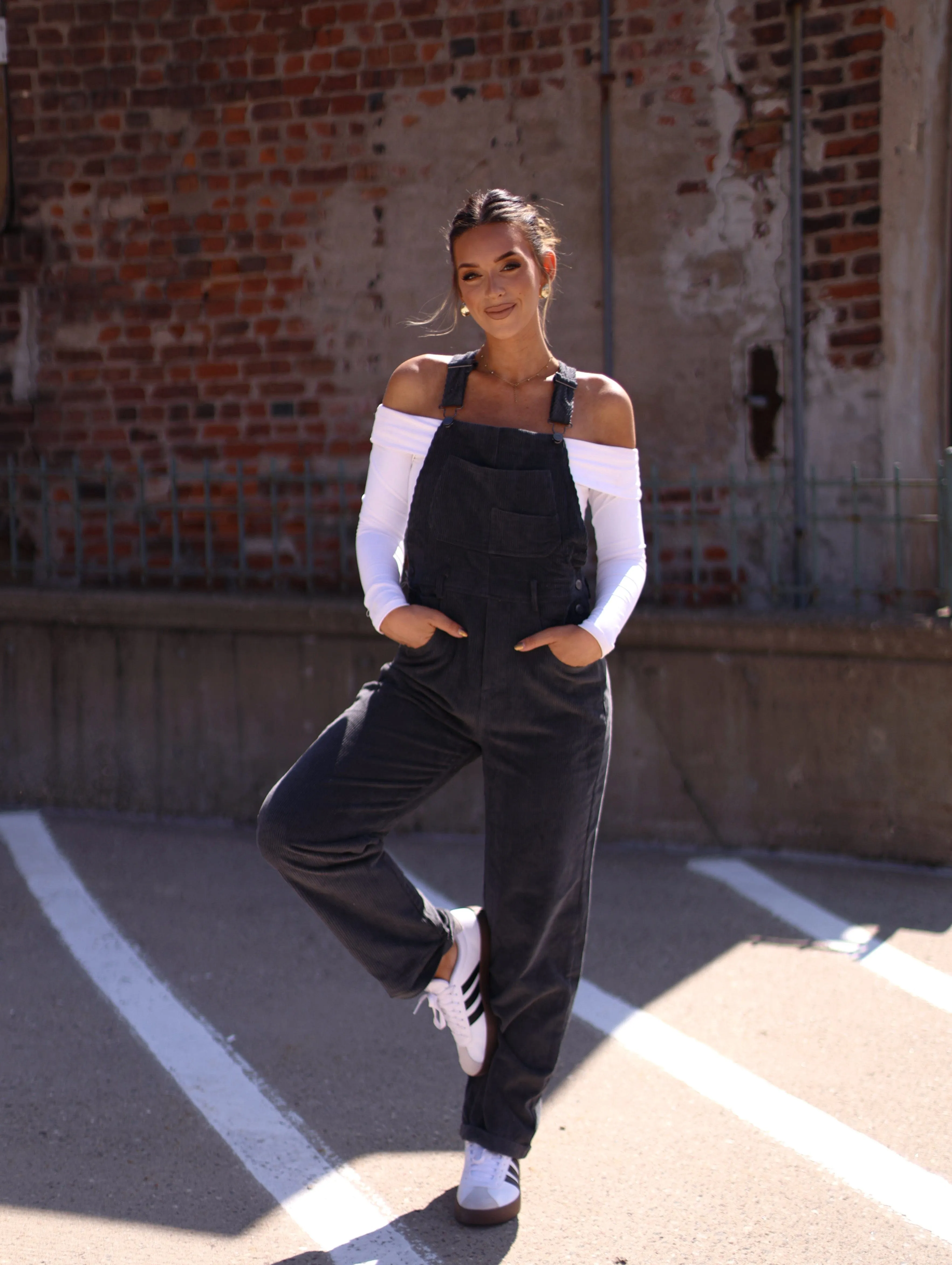 Carmen Corduroy Overalls sold by LANE 201