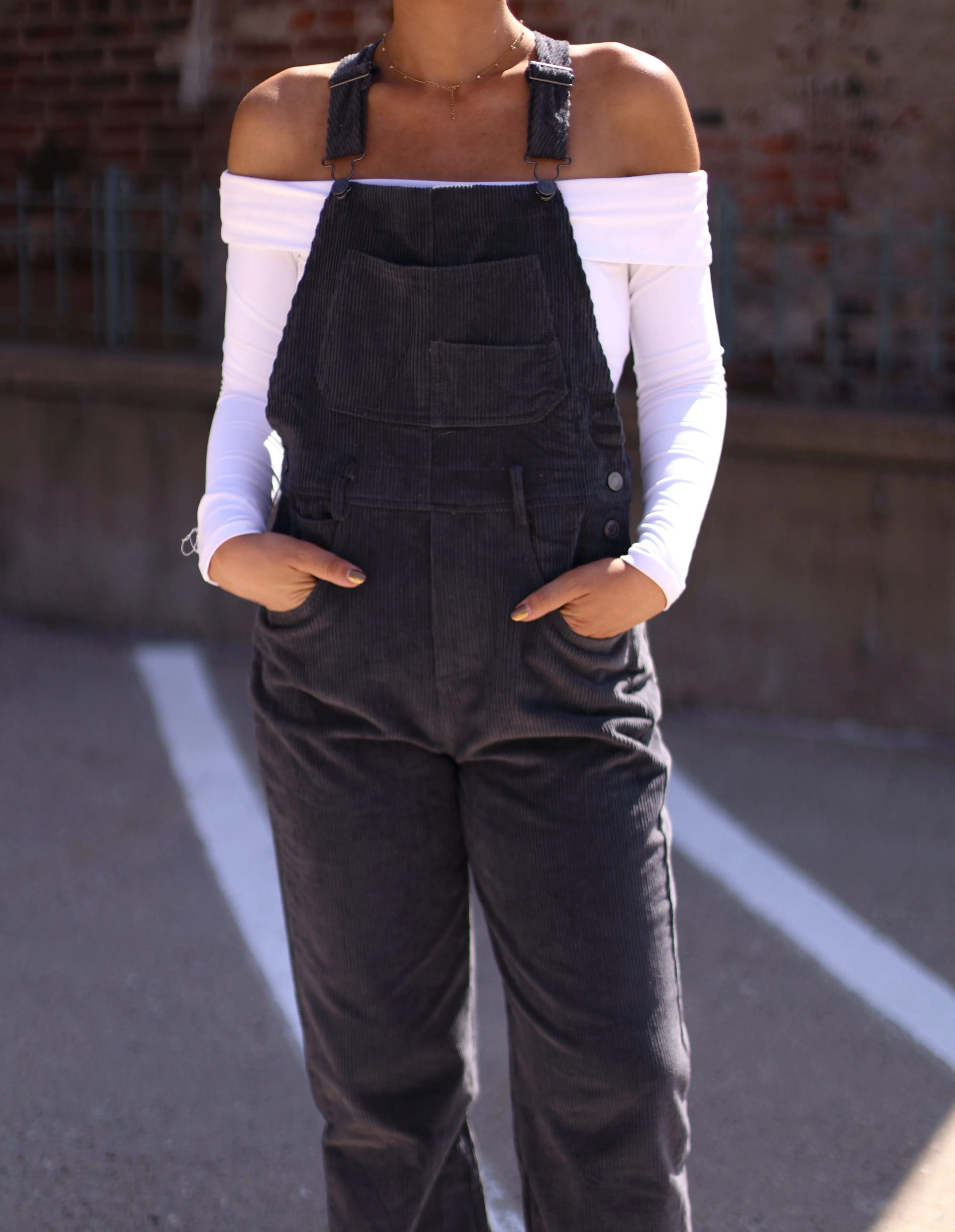 Carmen Corduroy Overalls sold by LANE 201 product image thumbnail 3