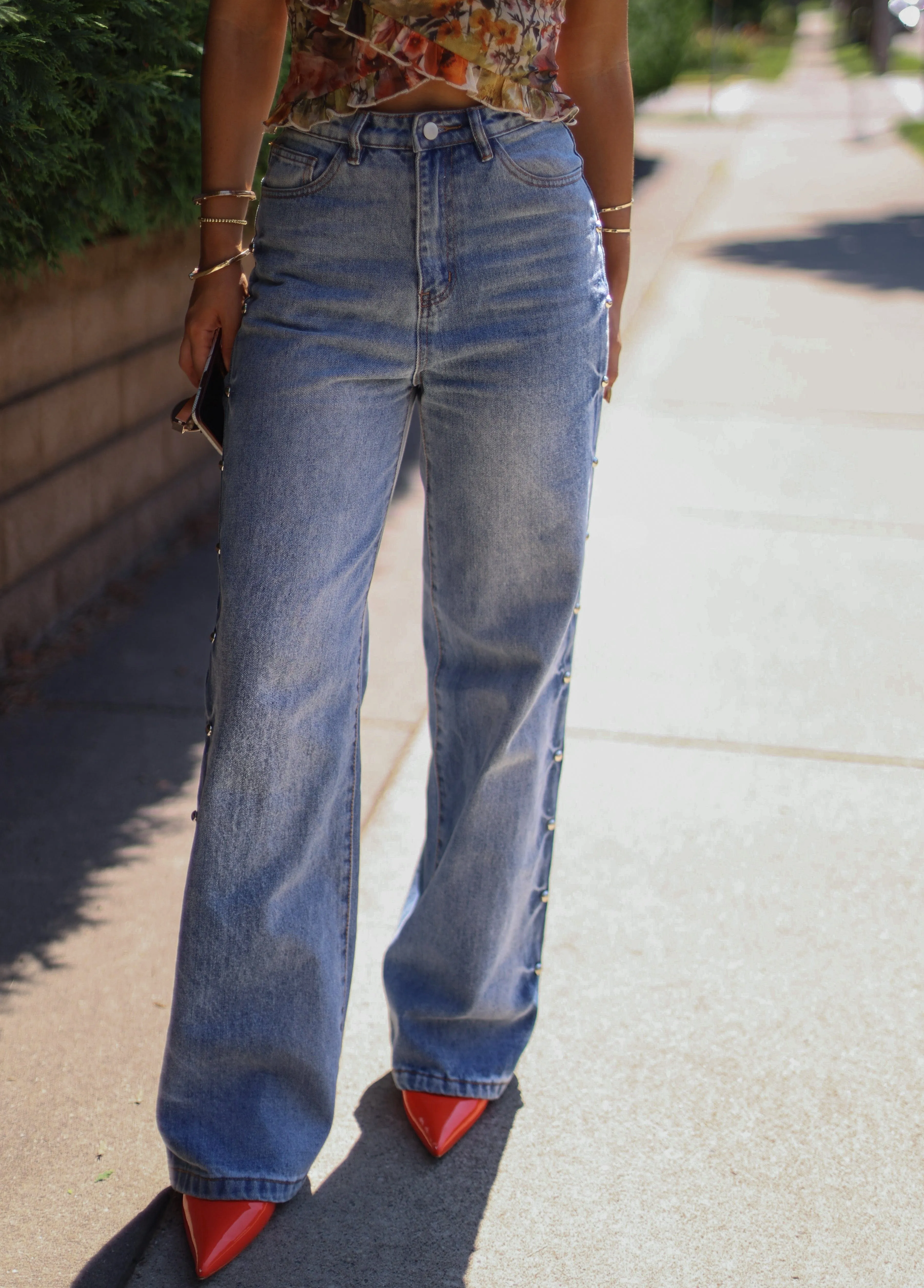 Strut My Way Studded Denim sold by LANE 201 product image thumbnail 3