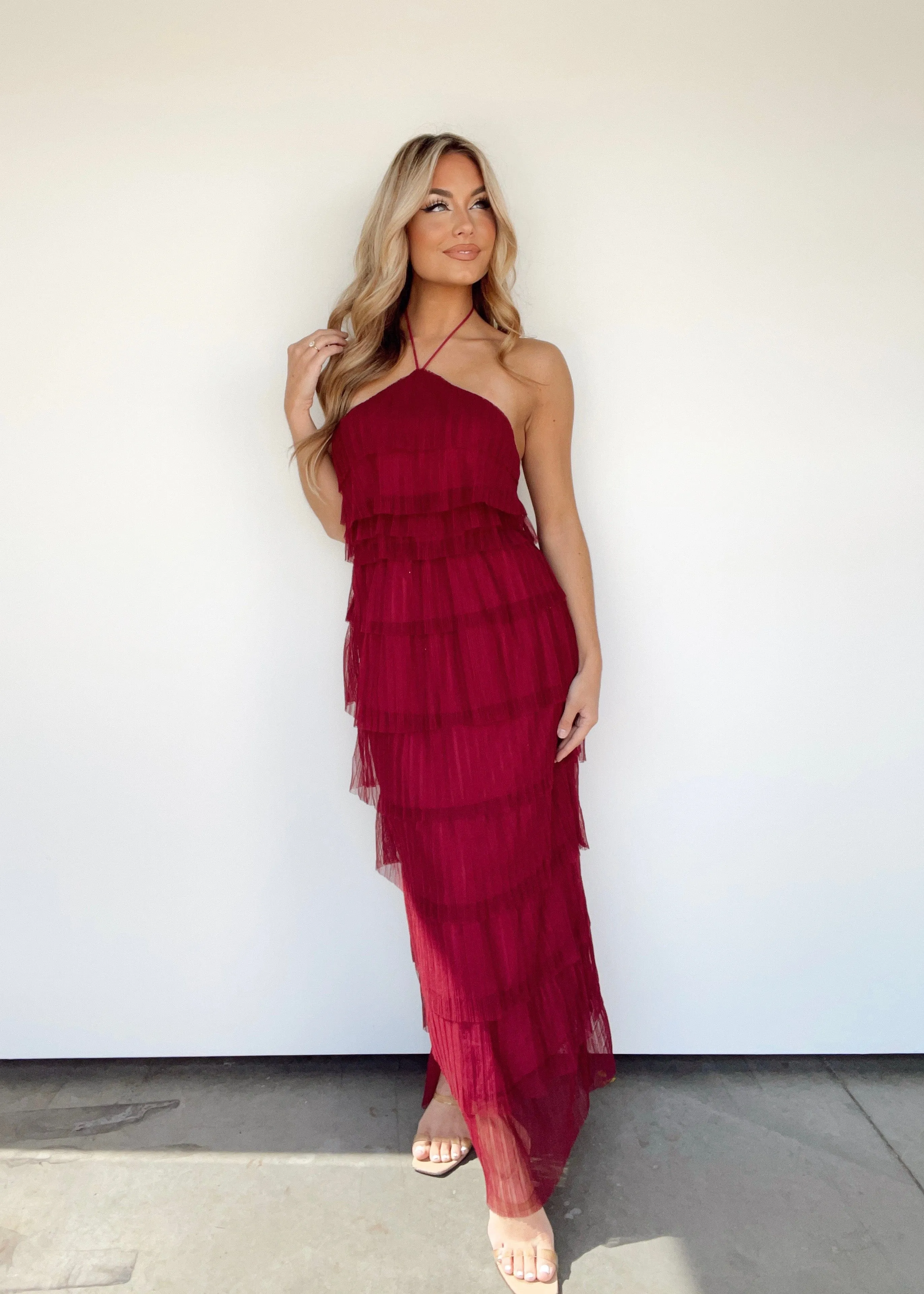 Merlot Melody Maxi Dress sold by LANE 201 product image thumbnail 3