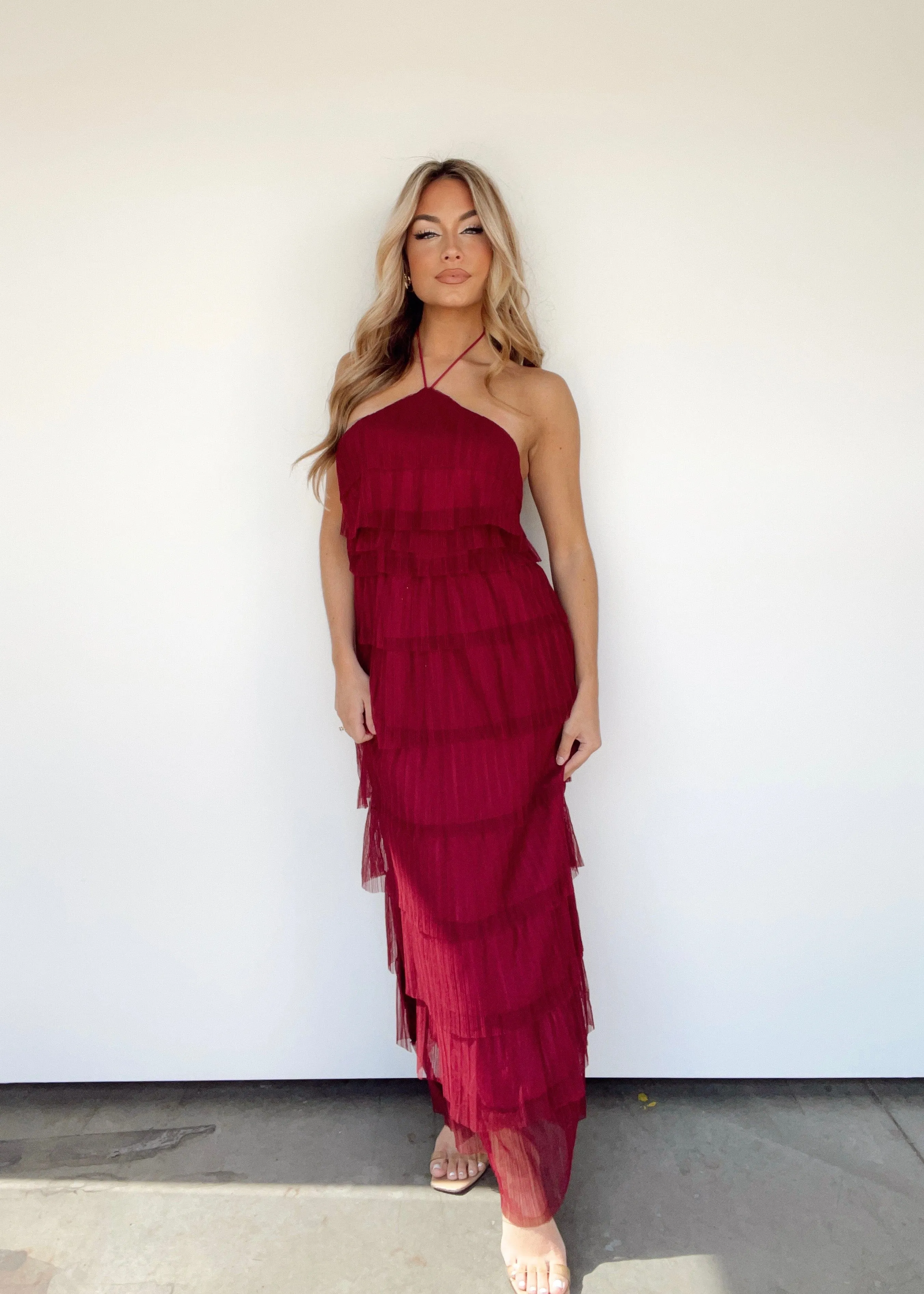 Merlot Melody Maxi Dress sold by LANE 201 product image thumbnail 4