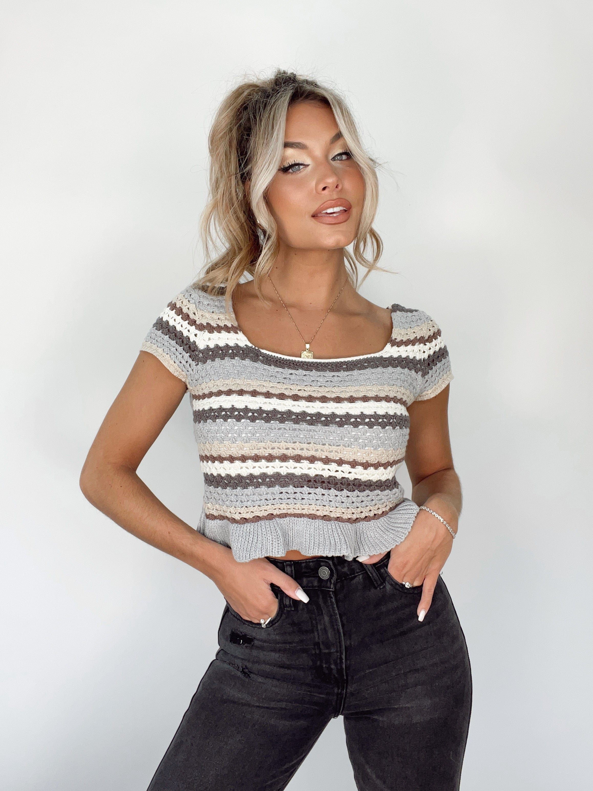 One Dance Crochet Top sold by LANE 201