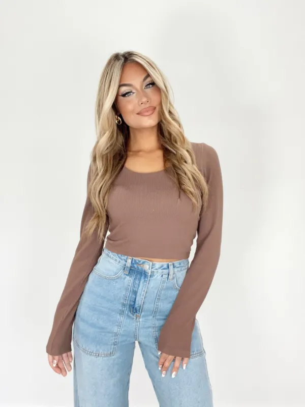 Round Neck Seamless Top sold by LANE 201